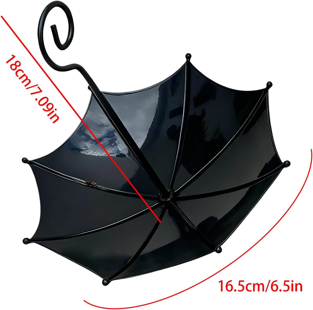 Bird feeder house, 18 x 16.5 cm, protection for poultry, outer covers, small adjustable height cover, bird feeding station for garden, balcony, rain shelter - Image 7