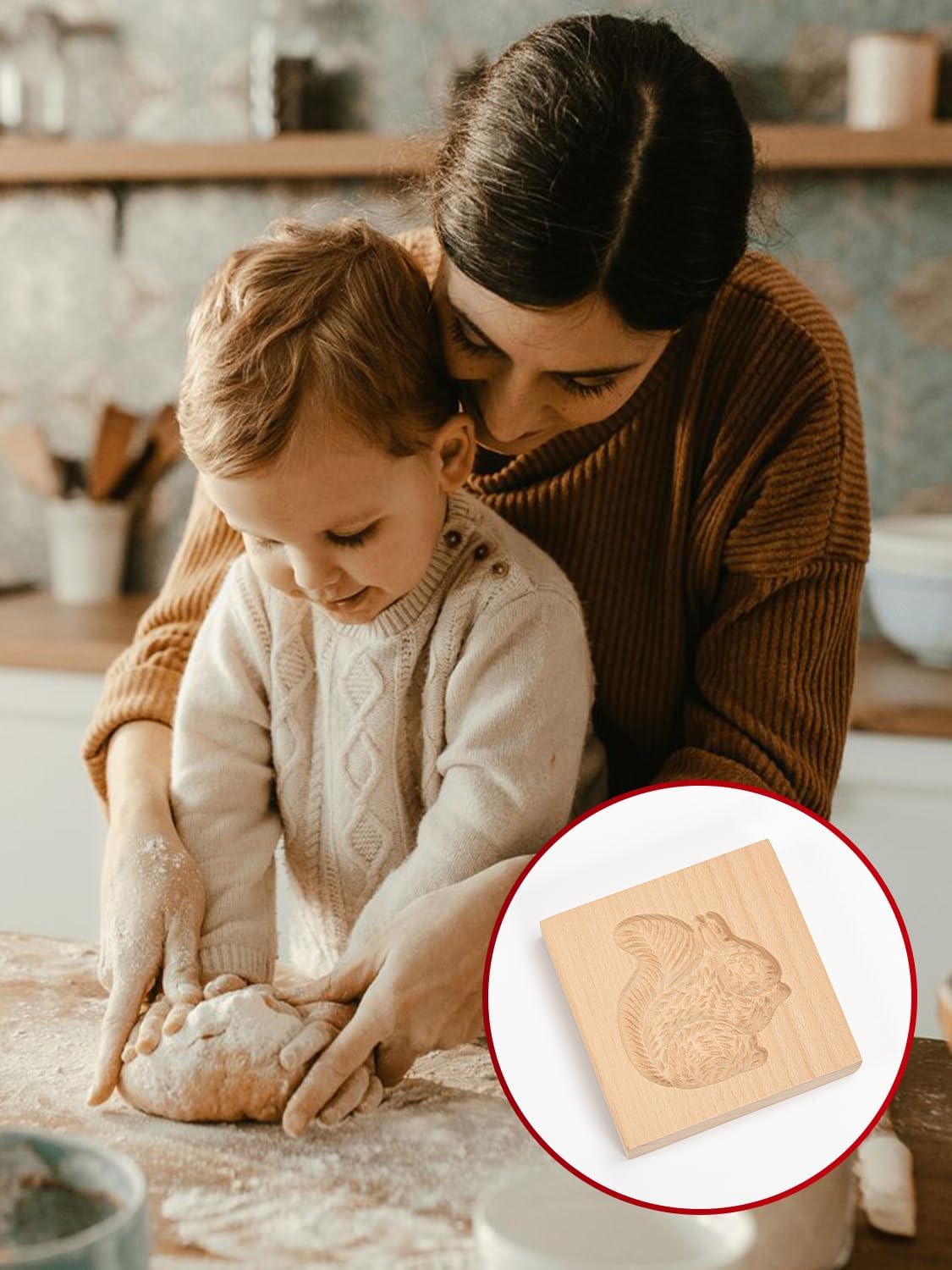 3D wooden cookie cutters for Halloween, Thanksgiving, Christmas, Easter, plunger cutters, squirrel - Image 5