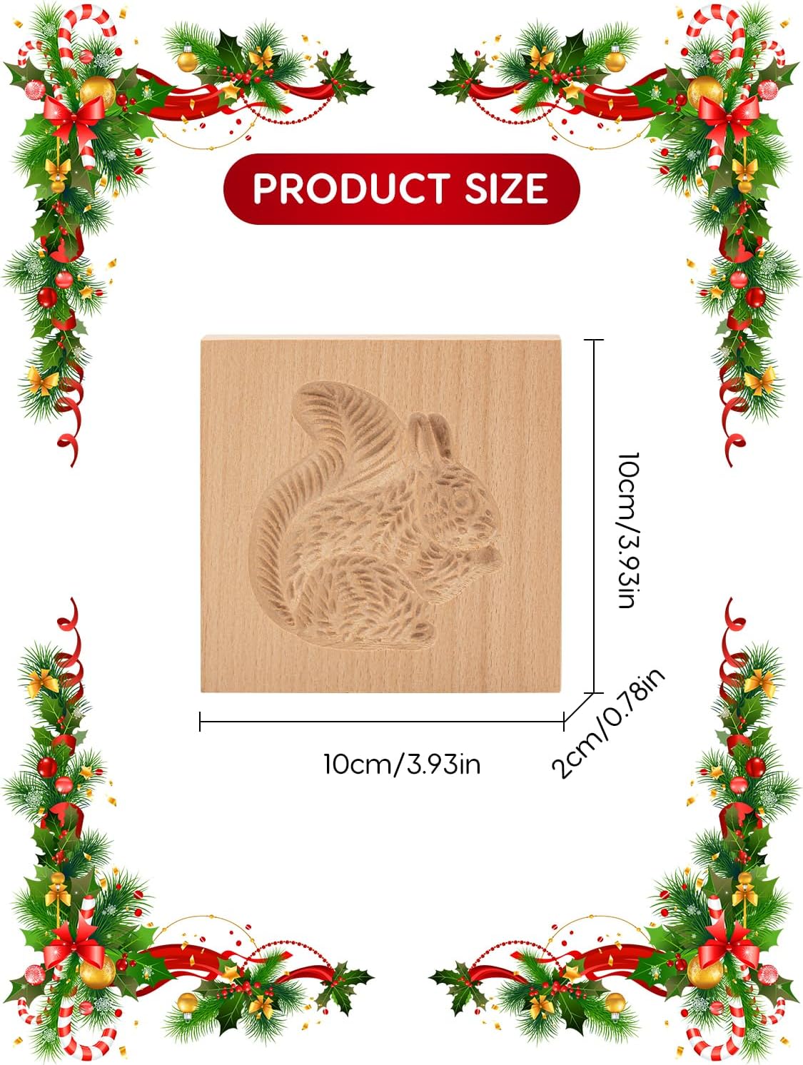 3D wooden cookie cutters for Halloween, Thanksgiving, Christmas, Easter, plunger cutters, squirrel - Image 7