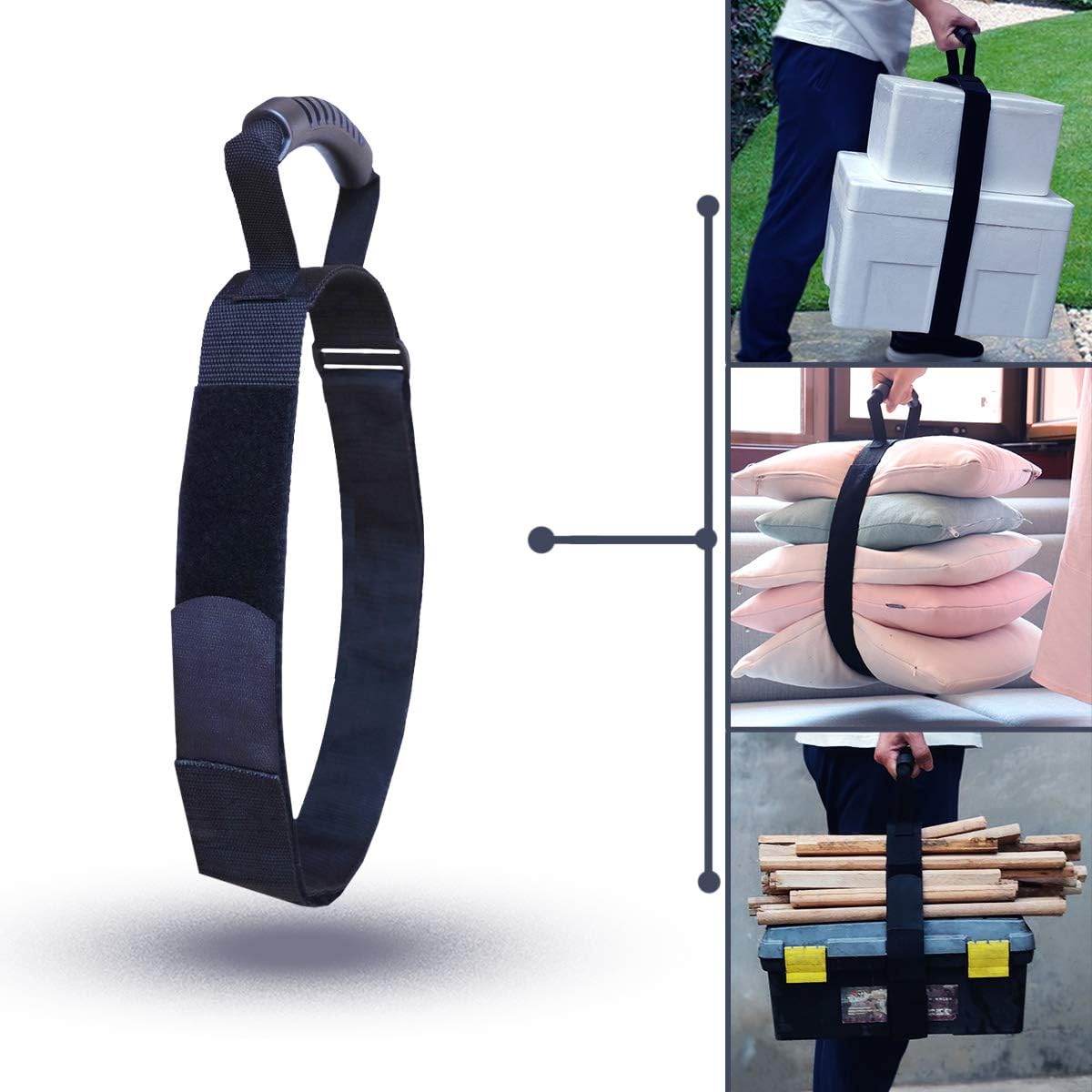 Heavy Duty Luggage Strap Holder for bulky items with XL handle Tie Down Adjustable strap Cinches Tight a secure grip Max load 155 lbs Ideal for large items when traveling - Image 1