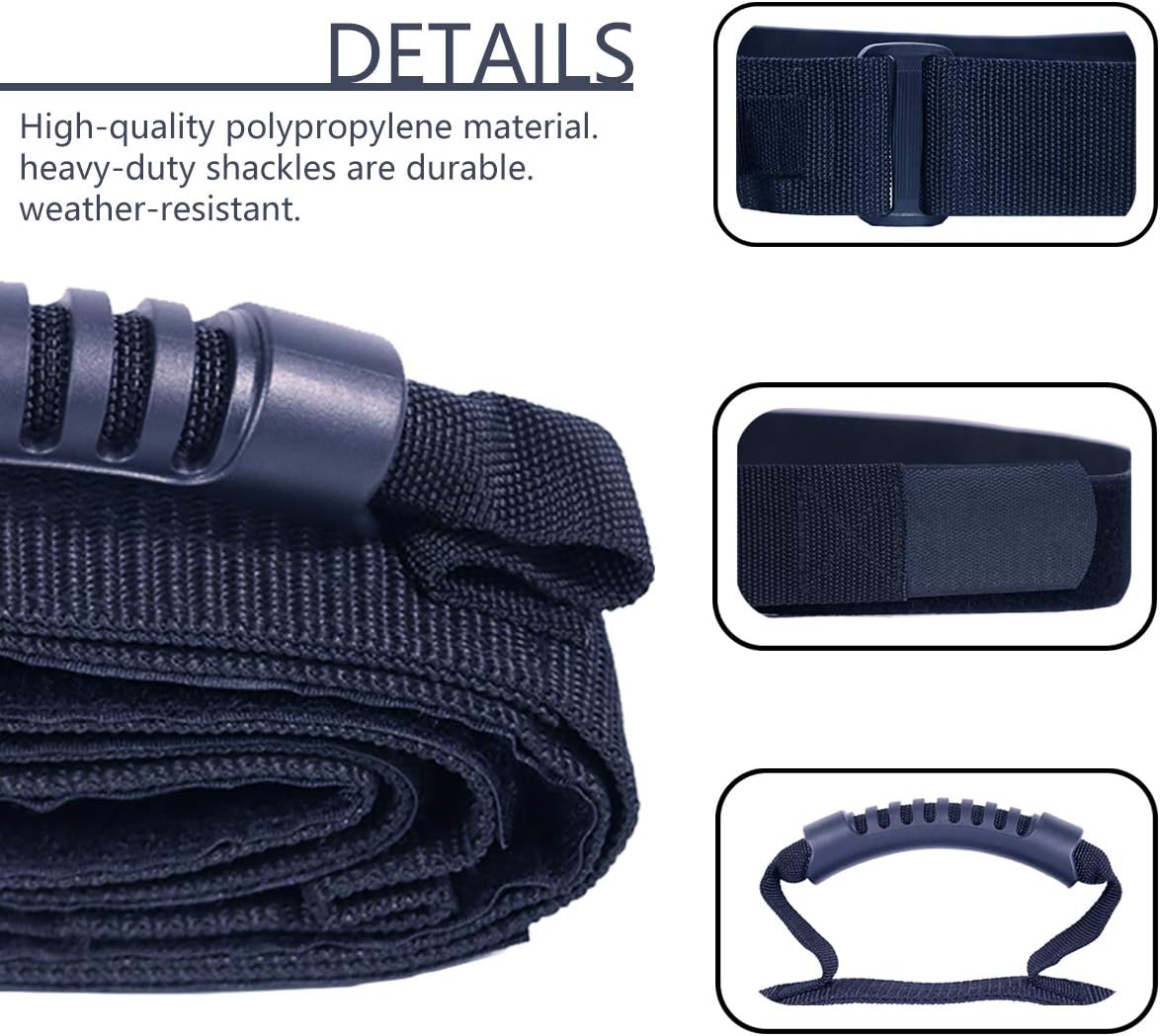 Heavy Duty Luggage Strap Holder for bulky items with XL handle Tie Down Adjustable strap Cinches Tight a secure grip Max load 155 lbs Ideal for large items when traveling - Image 3