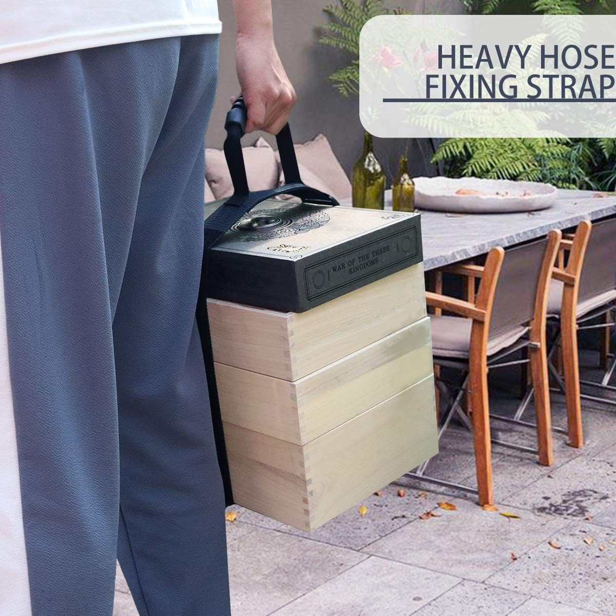 Heavy Duty Luggage Strap Holder for bulky items with XL handle Tie Down Adjustable strap Cinches Tight a secure grip Max load 155 lbs Ideal for large items when traveling - Image 5