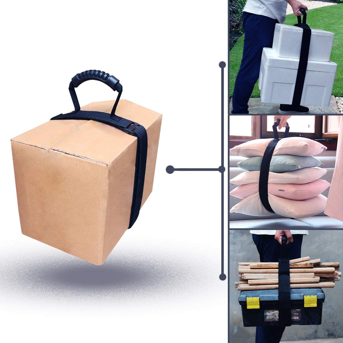Heavy Duty Luggage Strap Holder for bulky items with XL handle Tie Down Adjustable strap Cinches Tight a secure grip Max load 155 lbs Ideal for large items when traveling - Image 7