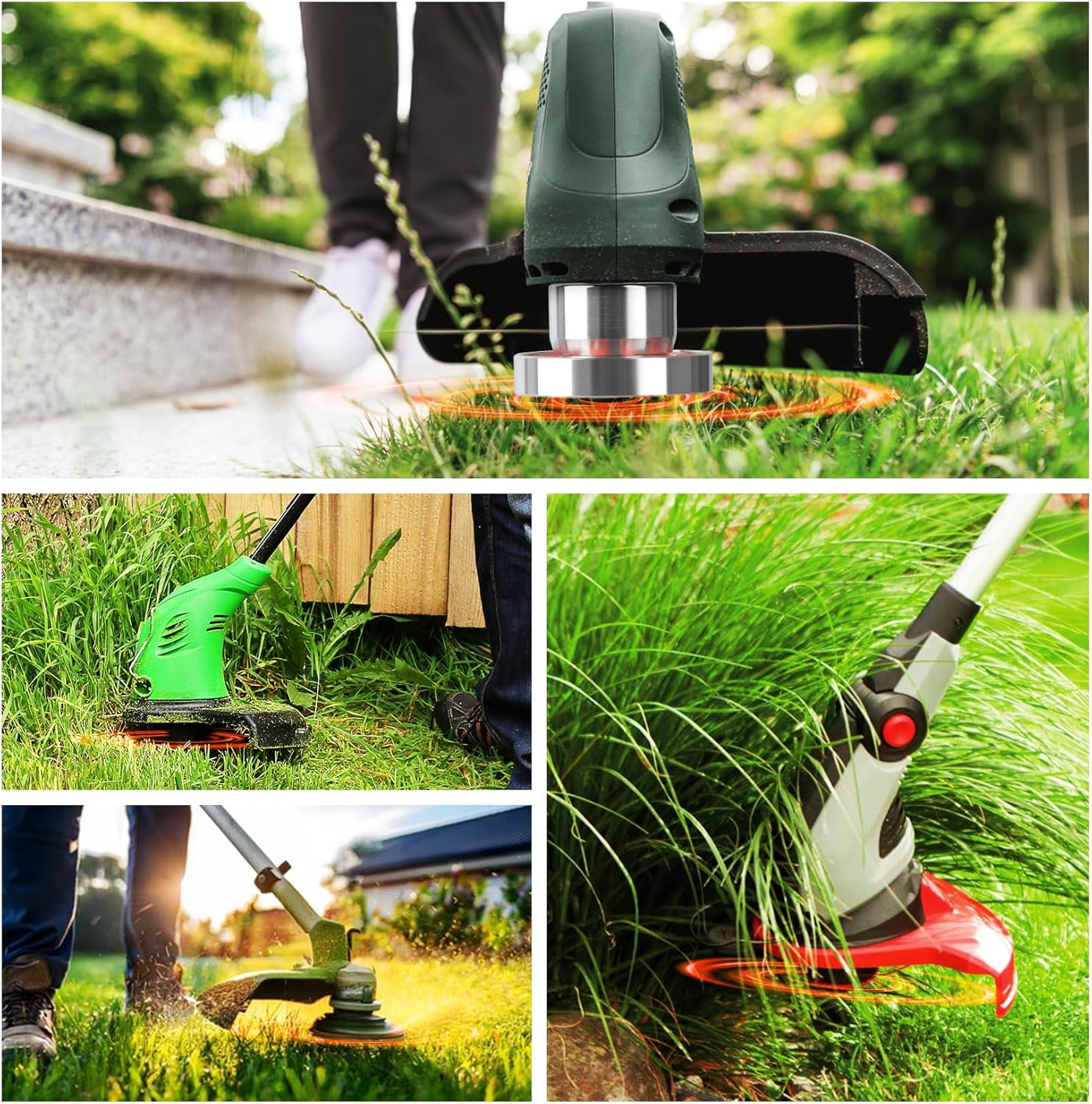 Petluno Weed Brush for Brushcutter, with 43 Nylon Wires, Weed Brush Motor Lines, Aluminium, Brushcutter Accessories - Image 6