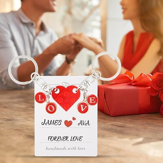 Keychain for ladies and gents, keychain, bracelet, car keychain with tassel, Christmas gifts for women, wrist, keychain Red - Image 2