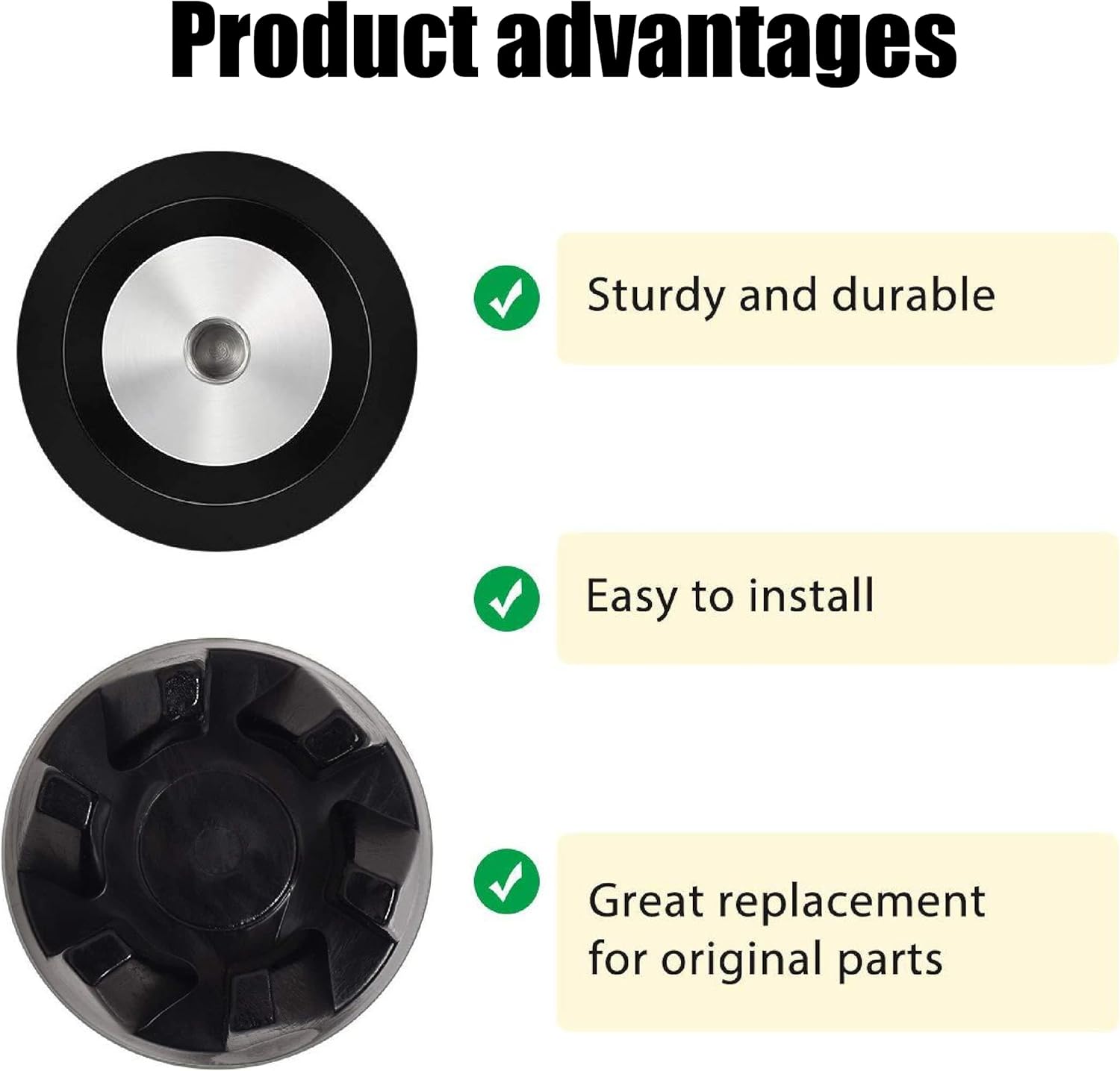 2 pieces of couplings 9704230, compatible with Kitchenaid KSB52/KSB5/5KSB52/5KSB5, loose parts removal tool - Image 3