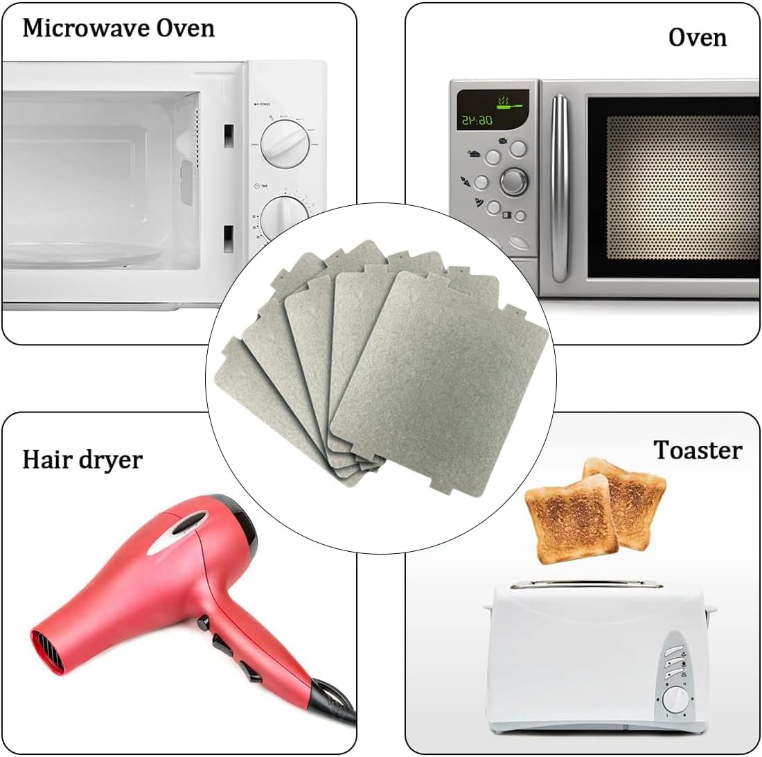 Glimmer Disc Microwave, 5 pieces of mica sheet, microwave mica plate, microwave oven mica plate, mica plates sheets mica-plate for accessories, universal main kitchen - Image 2