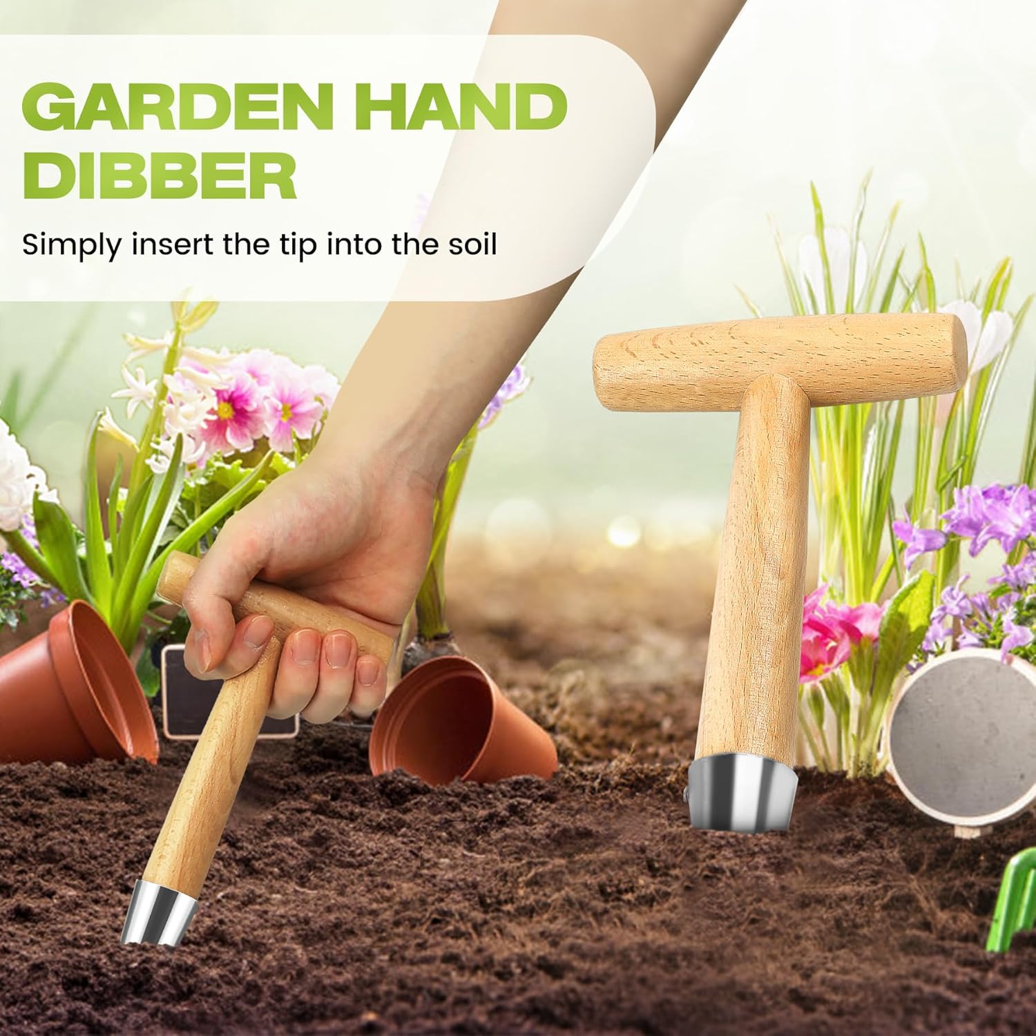 Flower bulbs, plant stakes, flower bulbs with T-grip, bulb planting aids, onion sets, garden vegetables, flowers and tulip bulbs - Image 4