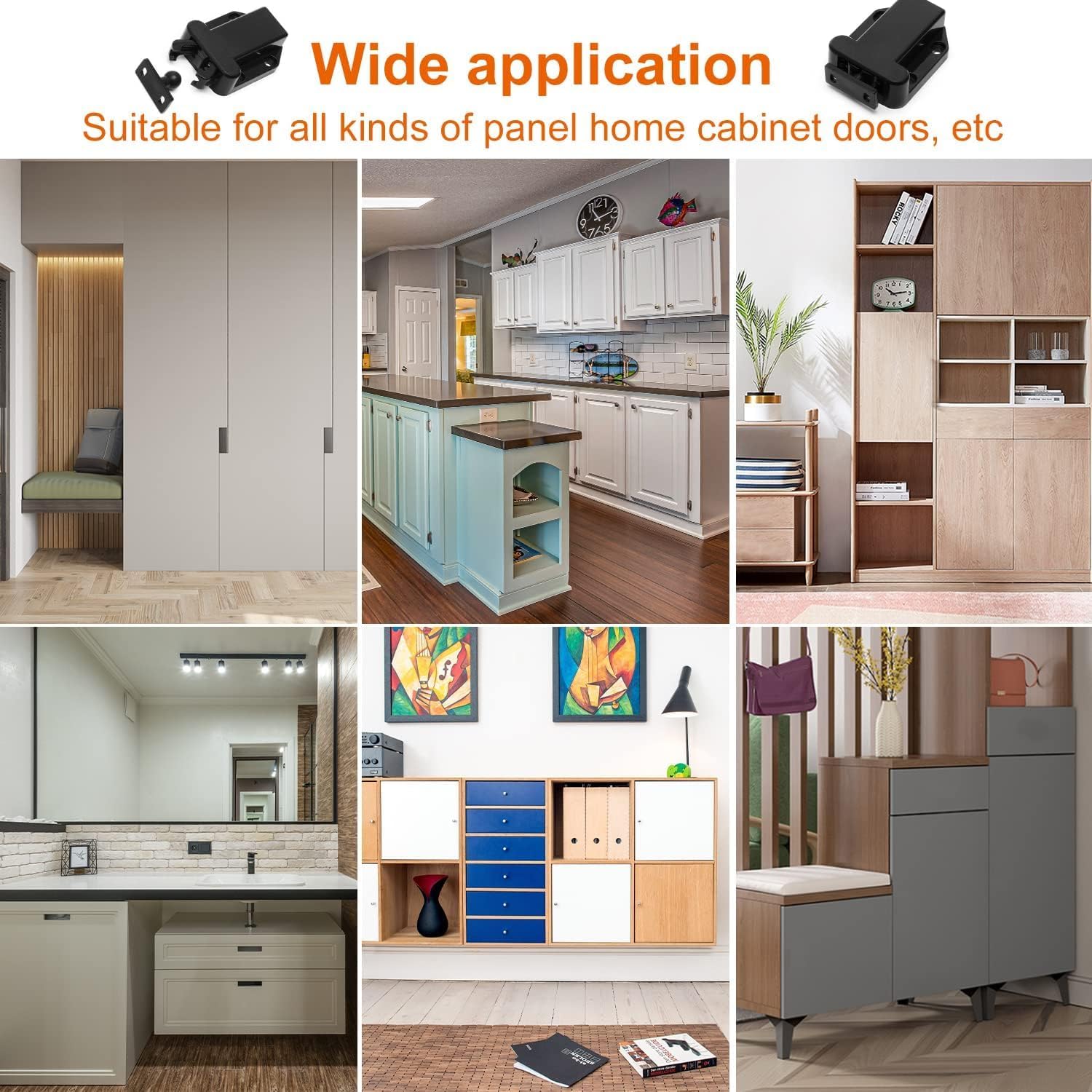 Goodchanceuk Push to Open Touch Release Catch, cabinet, doors, magnetic touch lock for drawer - Image 2