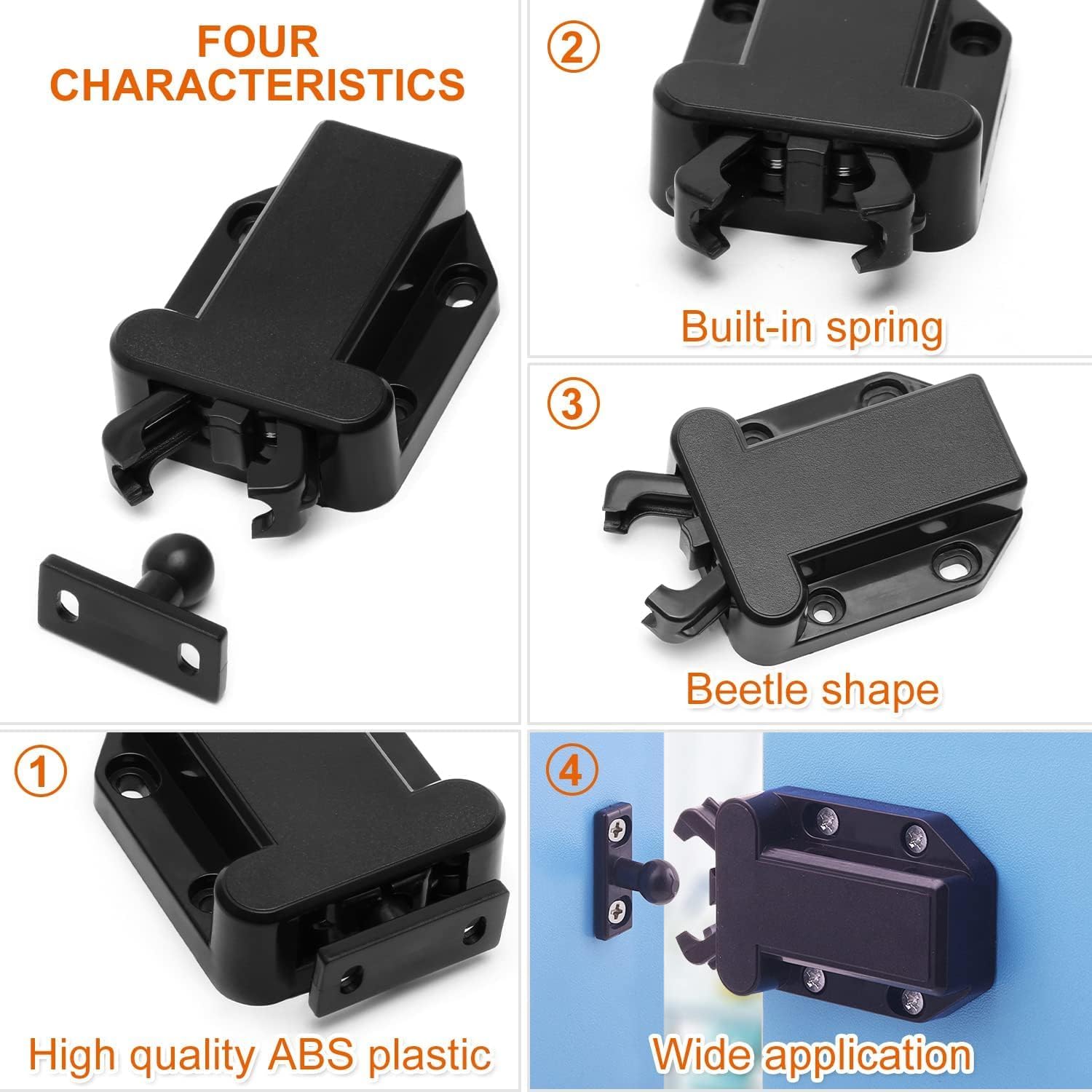 Goodchanceuk Push to Open Touch Release Catch, cabinet, doors, magnetic touch lock for drawer - Image 5