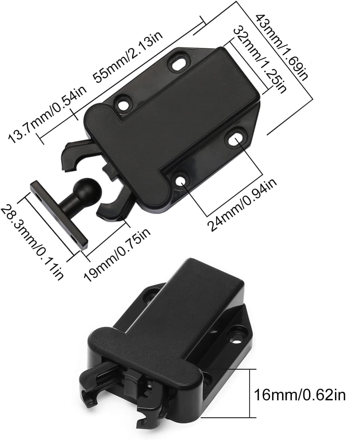 Goodchanceuk Push to Open Touch Release Catch, cabinet, doors, magnetic touch lock for drawer - Image 7