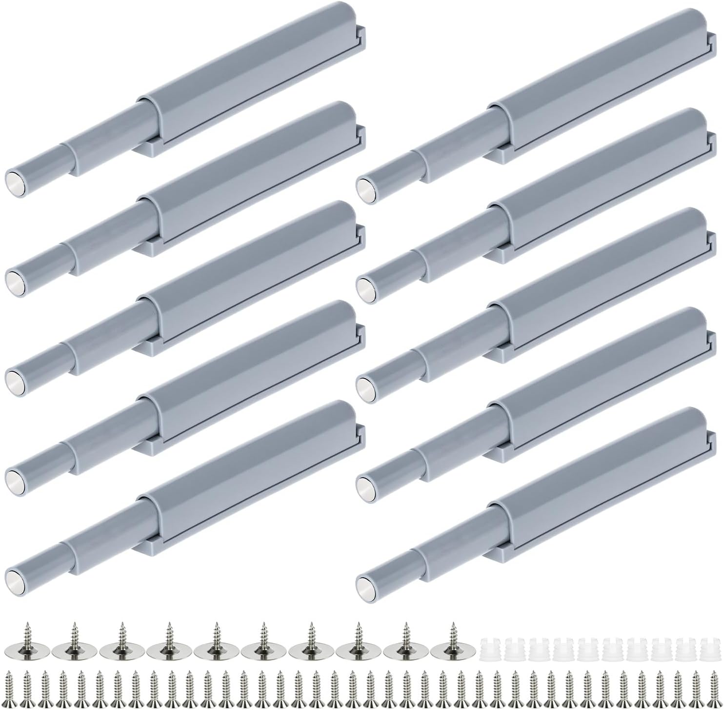 Petluno® Pack of 10 push-to-open door openers, soft close door dampers for kitchen cabinet doors - Image 7