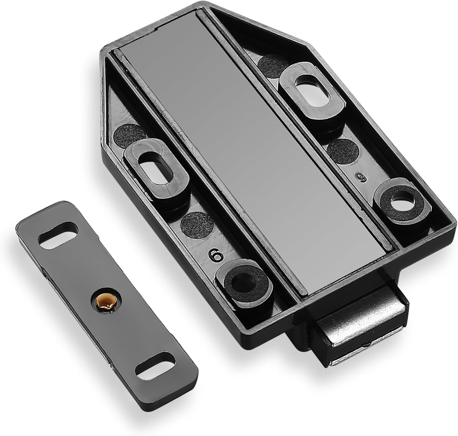 Dutch European hinge, push-to-open European hinge, magnetic catch, cabinet, for furniture, drawers, cabinet doors, 2 pieces - Image 5