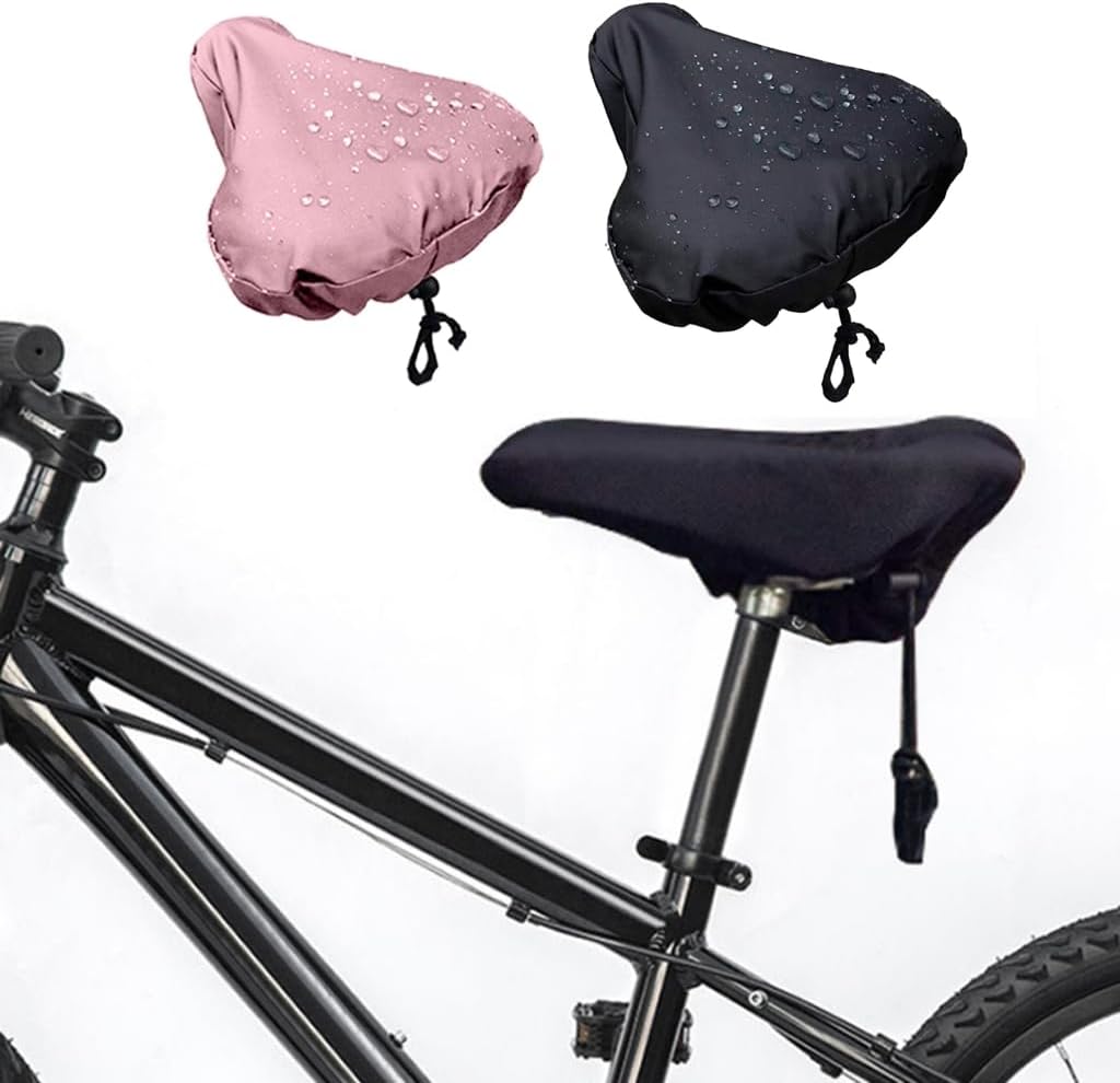 Quickly Install Bike Seat Protectors Water Resistant Bicycles Seats Cover for Adventure Enthusiasts Pink - Image 2