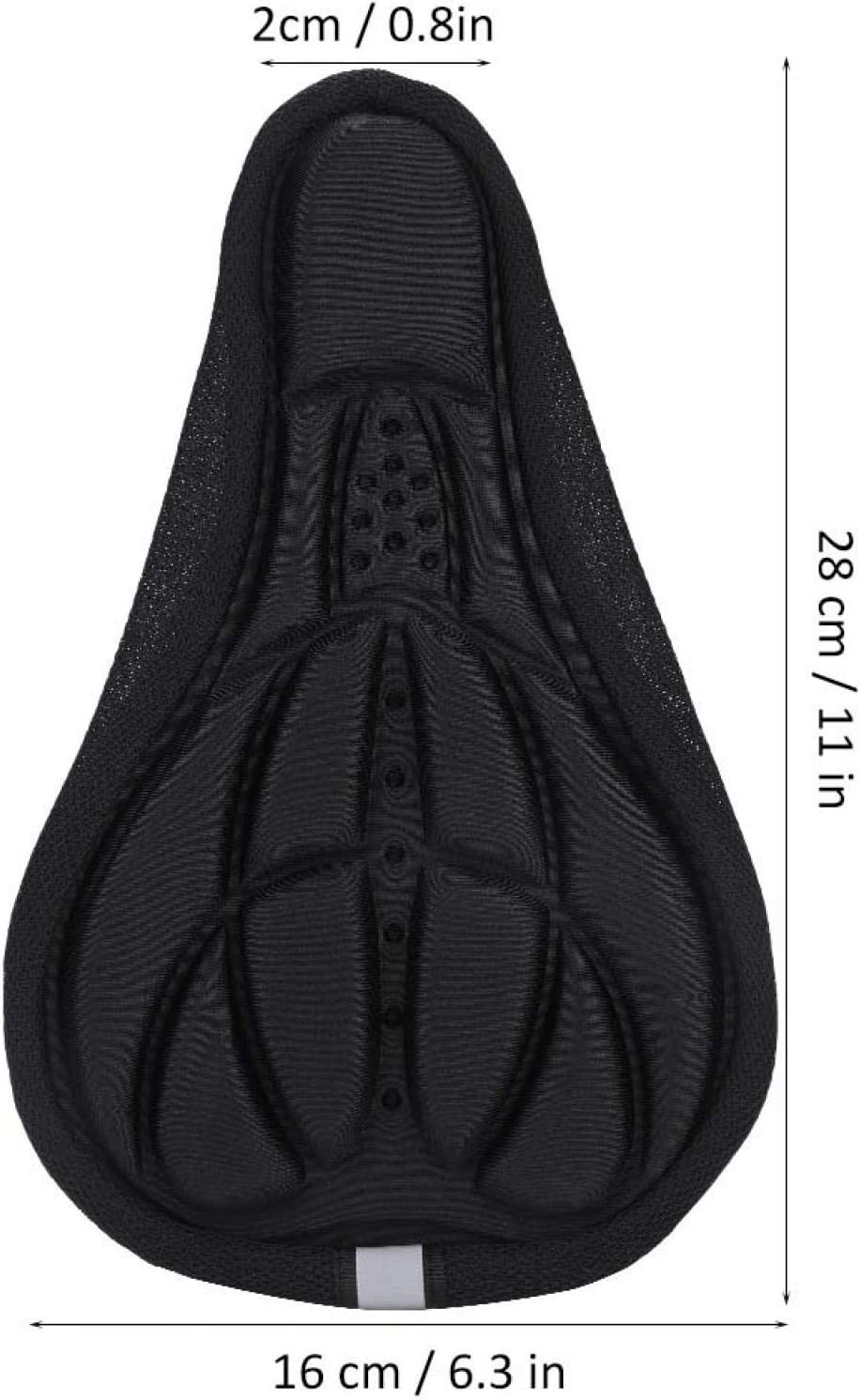 Petluno Bike Seat Cushion Cover, PE Foam Comfortable Breathable Bicycle Saddle Water & Dust Resistant Covers Fits Spin, Exercise Bike, Outdoor or Indoor Cycling - Image 2