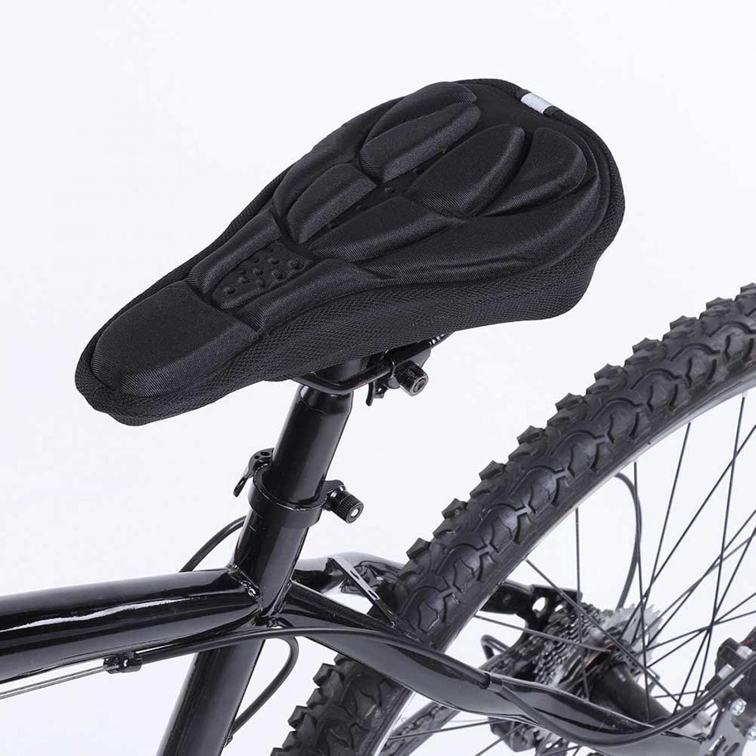 Petluno Bike Seat Cushion Cover, PE Foam Comfortable Breathable Bicycle Saddle Water & Dust Resistant Covers Fits Spin, Exercise Bike, Outdoor or Indoor Cycling - Image 8