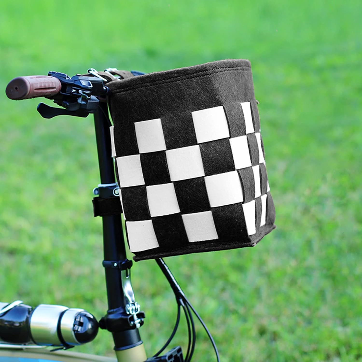 Bike Basket with a Fixed Holder, Kids' Small Scooter Tricycle Accessories Kit Bells Tools, Rust-Resistant Electric Bicycle Front Baskets for Women and Men - Image 5