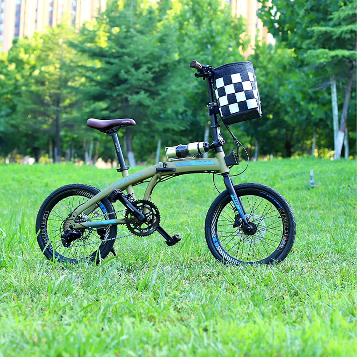 Bike Basket with a Fixed Holder, Kids' Small Scooter Tricycle Accessories Kit Bells Tools, Rust-Resistant Electric Bicycle Front Baskets for Women and Men - Image 6