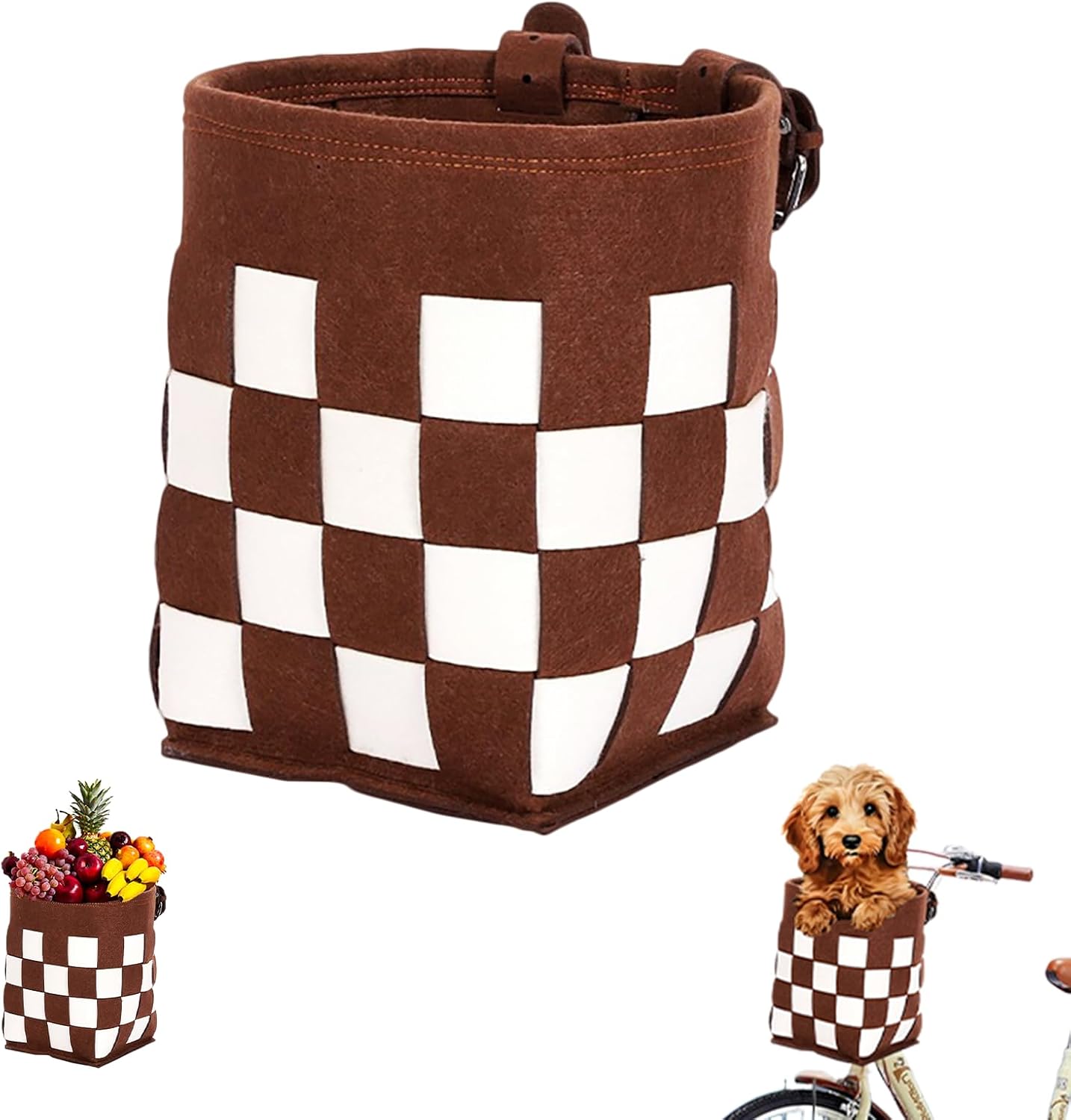 Front Bike Basket for Women and Men, Easy to Install Bicycle Basket for Boys and Girls, Dog Basket, Kids' Accessories, Adult - Image 1