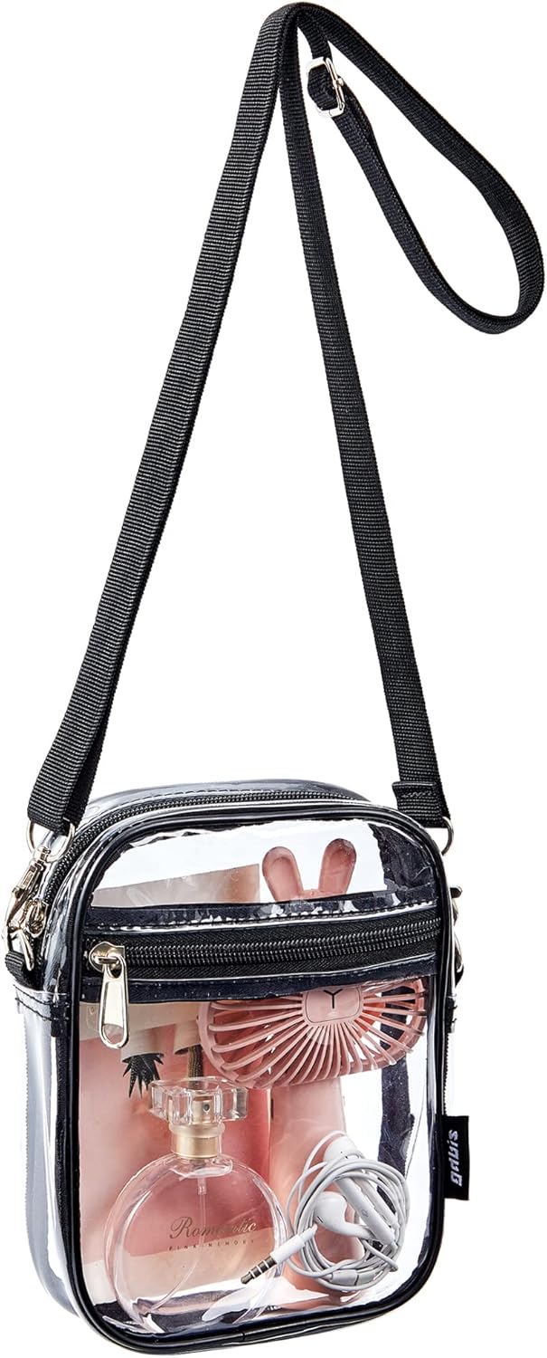 Clear Crossbody Bag, Stadium Approved Clear Purse Bag for Concerts Sports Events - Image 1