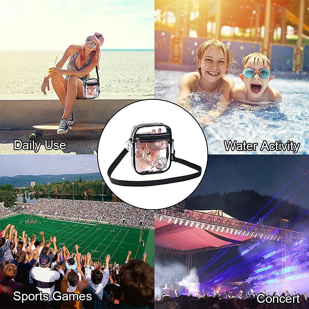 Clear Crossbody Bag, Stadium Approved Clear Purse Bag for Concerts Sports Events - Image 7