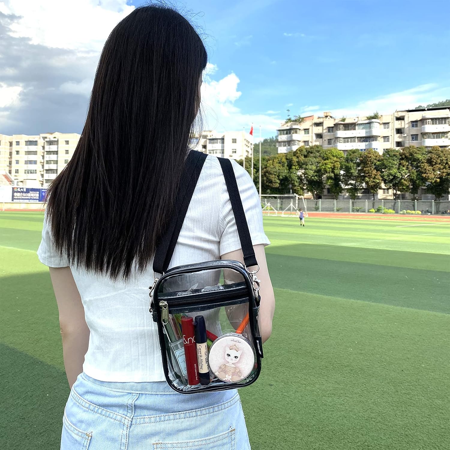 Clear Crossbody Bag, Stadium Approved Clear Purse Bag for Concerts Sports Events - Image 8