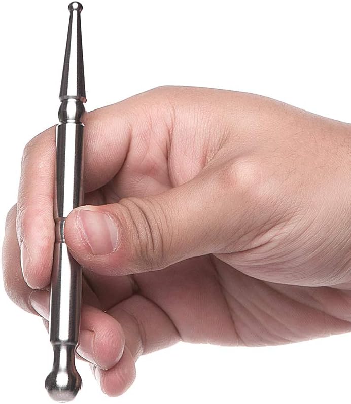 Stainless Steel Deep Tissue Massage Tool-Manual Acupuncture Pen-Trigger Point Massage Relief Pain Therapy Tools Full Body Relaxing Trigger Self-Massage Acupressure Bar (A)-A - Image 3