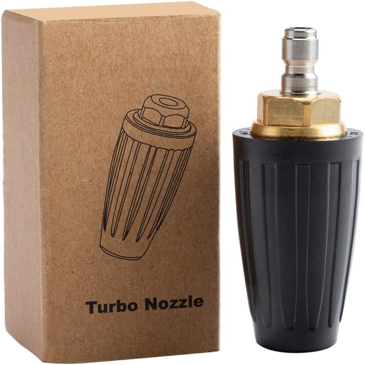 Pressure Washer Tips Turbo Nozzle Pressure Washer 4000 PSI Max Rotating Pressure Washer Nozzle with 1/4'' Quick Connect for Cleaning Brick, Concrete, and Vinyl Surfaces，4.0 GPM 4.0 Orifice - Image 1