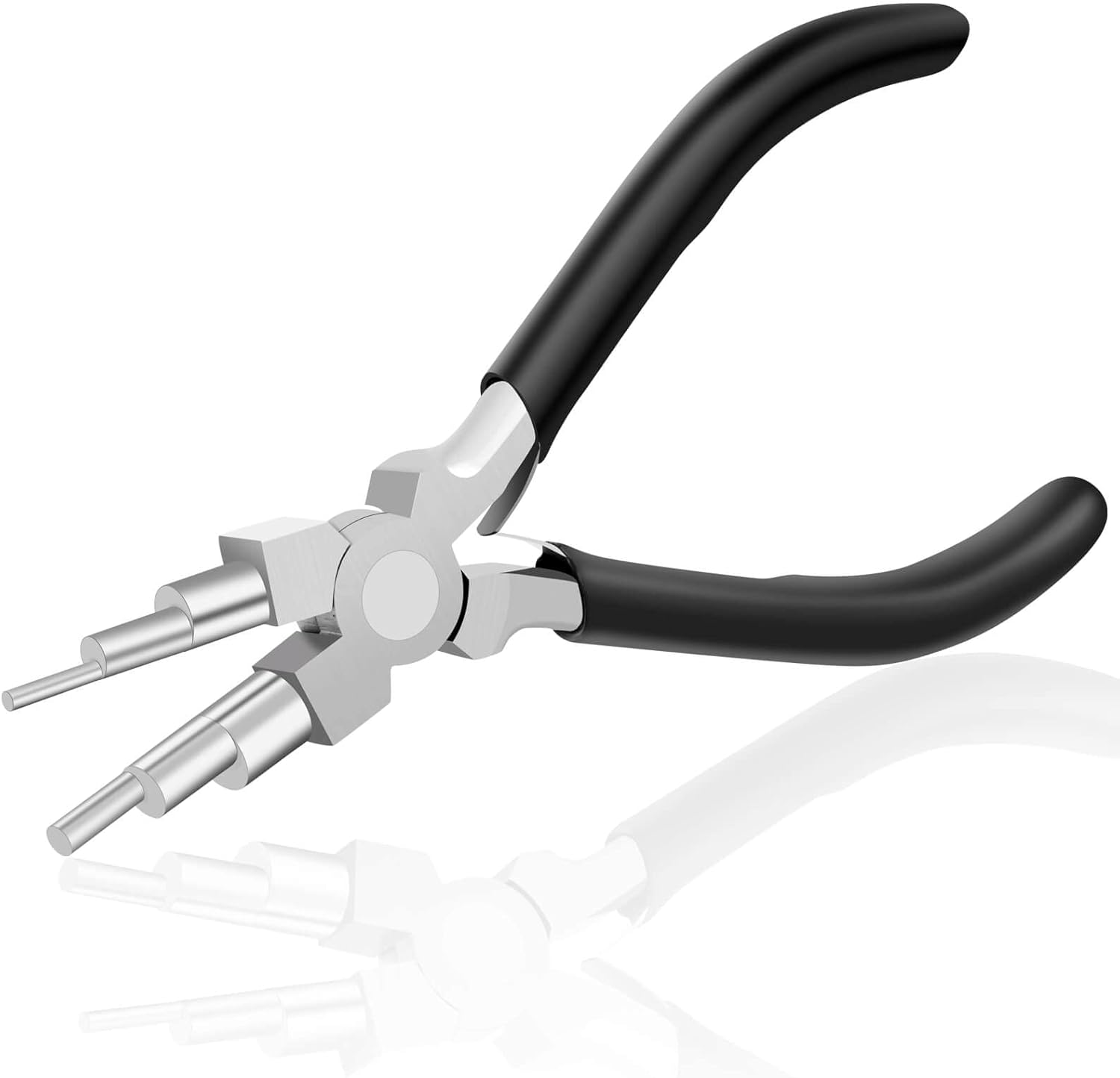 Bail Making Pliers, 6 in 1 Round Nose Pliers for Making Jump Rings, Wire Wrapping, Jewelry Making, Loop Making, Forming Bends - Image 1