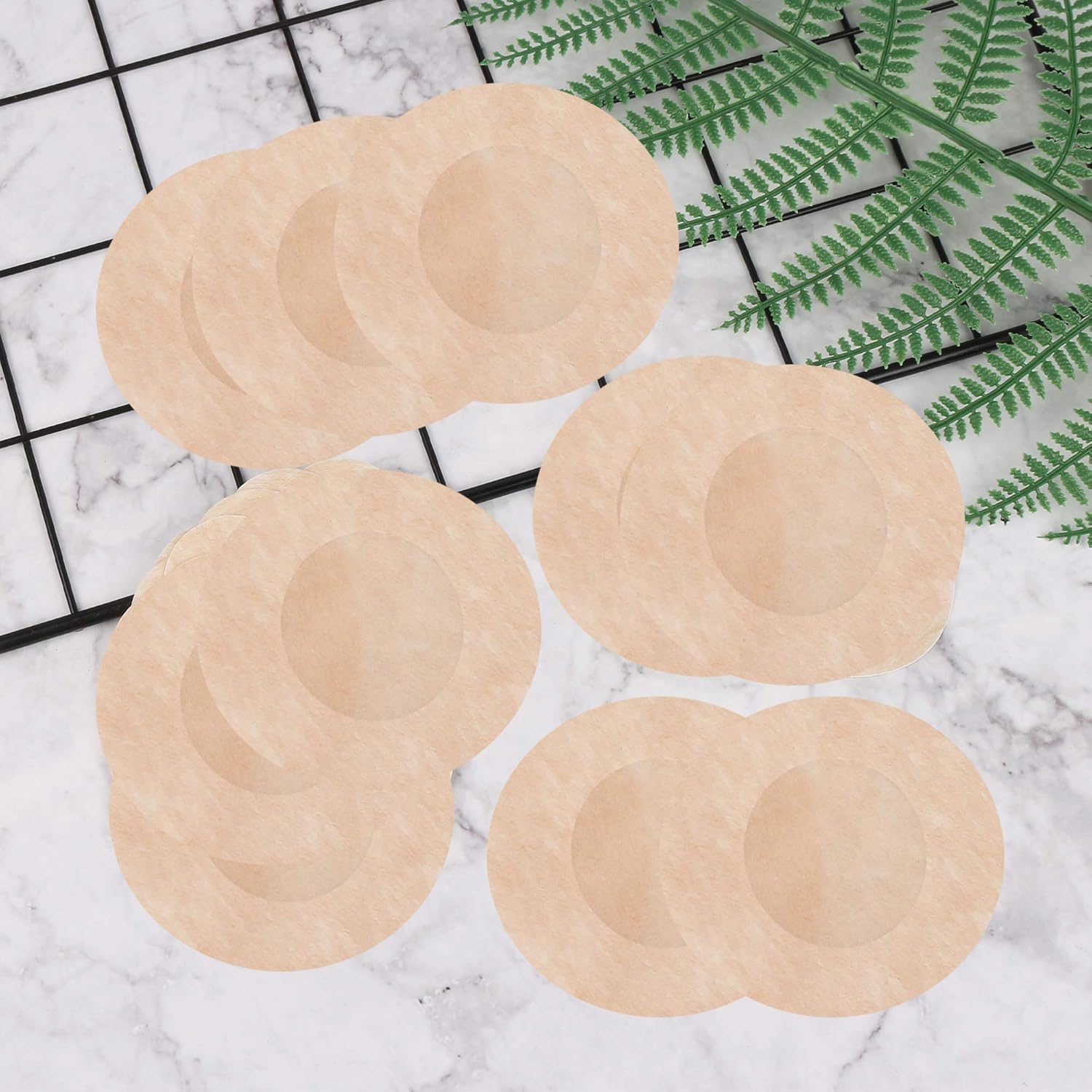30 Pairs of Nipple Breast Covers Nipple Cover Disposable Breast Pasties Breast Pasties Adhesive Bra Disposable Invisible Seamless Adhesive Bras (Round) - Image 3