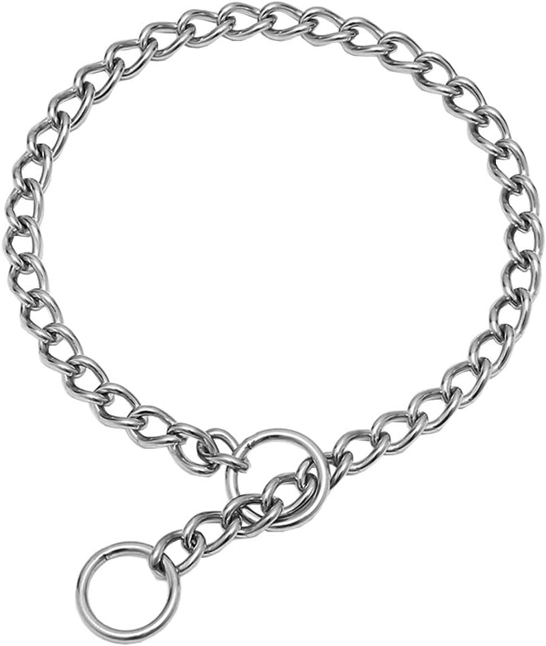 Chain Dog Training Choke Collar, 304 Stainless Steel, Total Length 20 in, 2.5 mm - Image 1