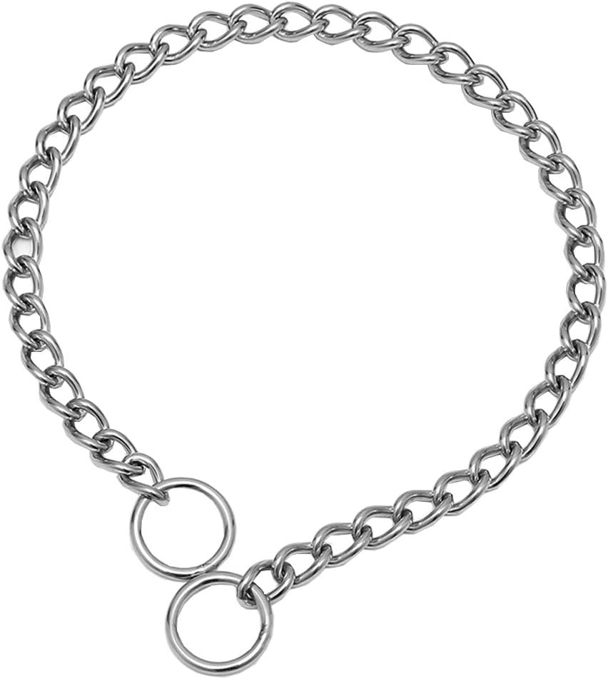 Chain Dog Training Choke Collar, 304 Stainless Steel, Total Length 20 in, 2.5 mm - Image 6