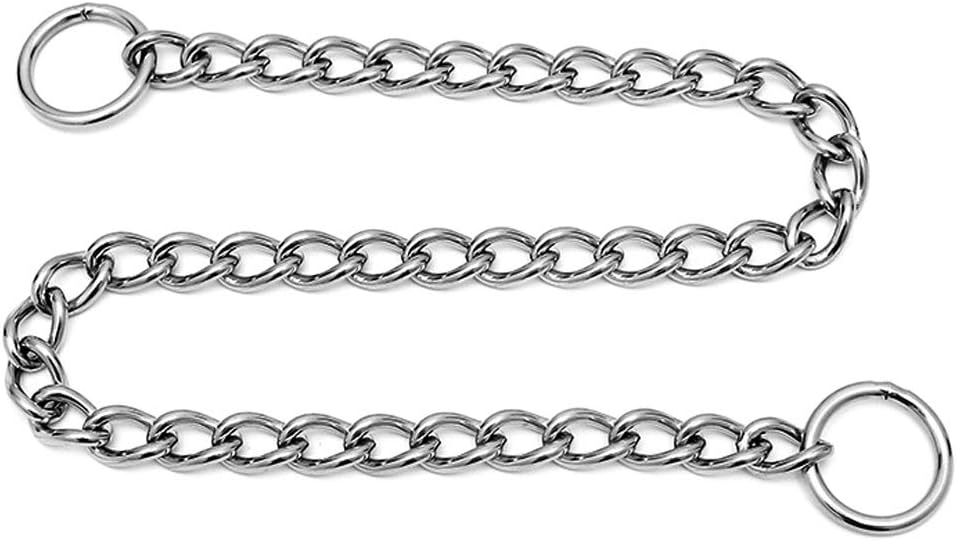 Chain Dog Training Choke Collar, 304 Stainless Steel, Total Length 20 in, 2.5 mm - Image 7