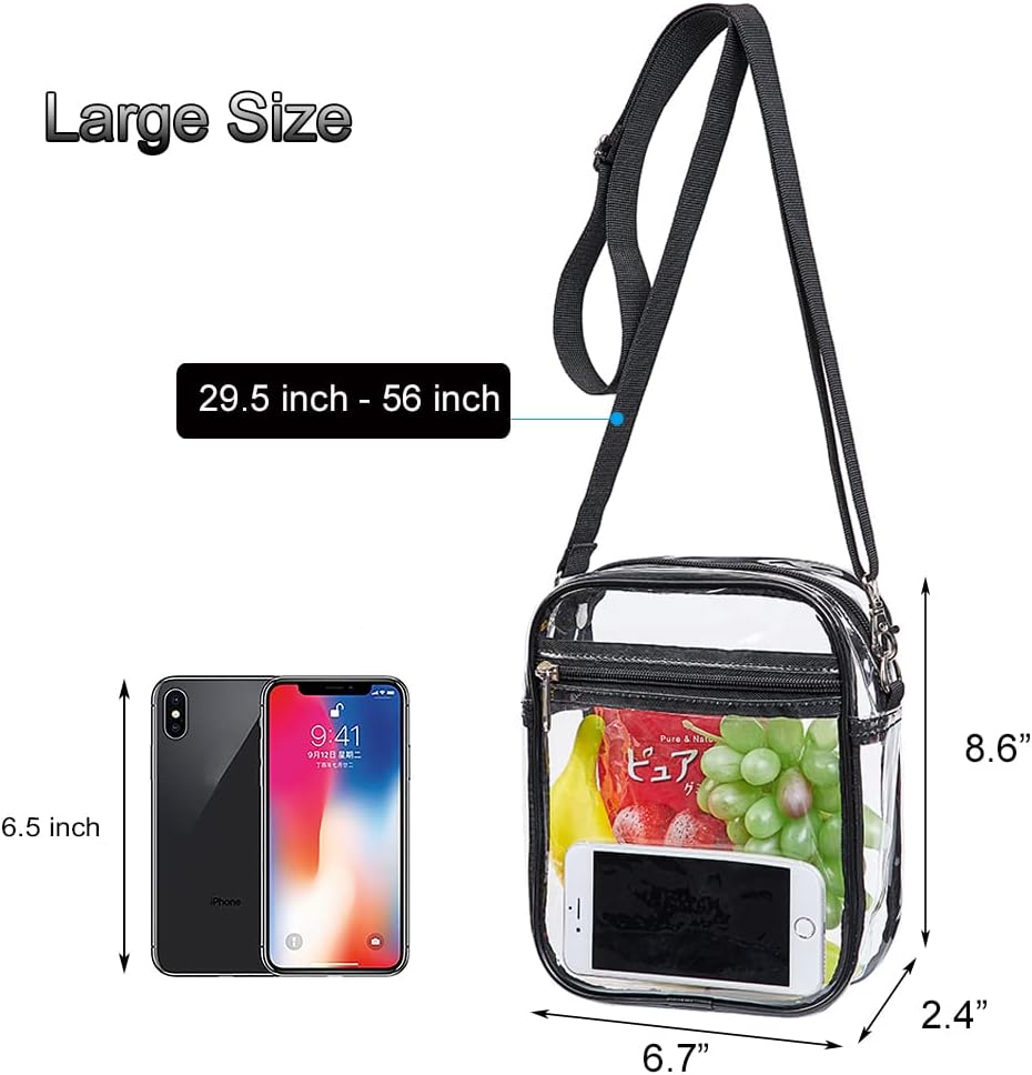 Clear Crossbody Purse Bag, Stadium Approved for Concerts, Festivals - Image 4