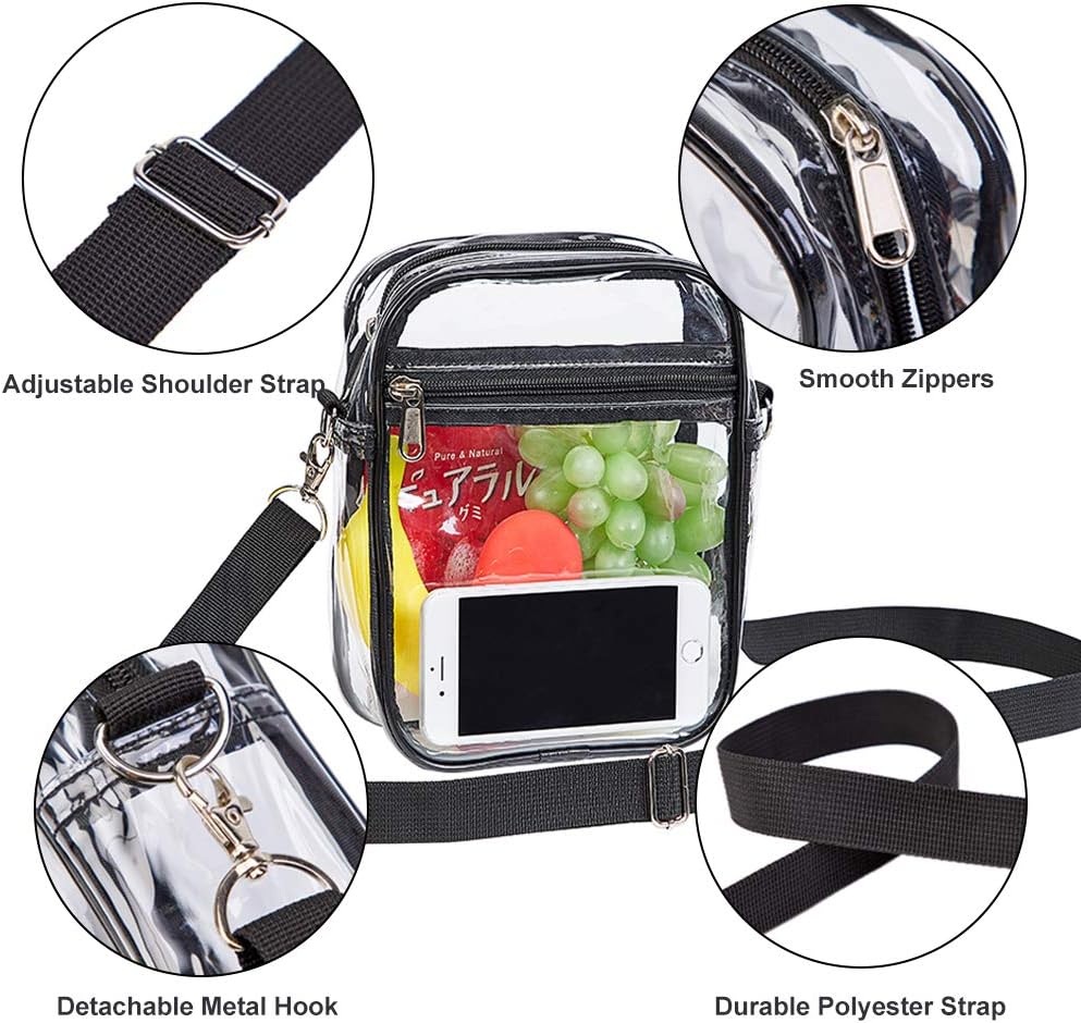 Clear Crossbody Purse Bag, Stadium Approved for Concerts, Festivals - Image 6
