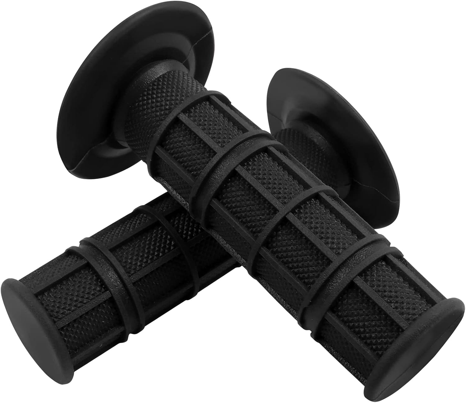 Worldmotop Motorcycle Handlebar Grips Non-Slip Soft Rubber Grips Handlebar with 7/8