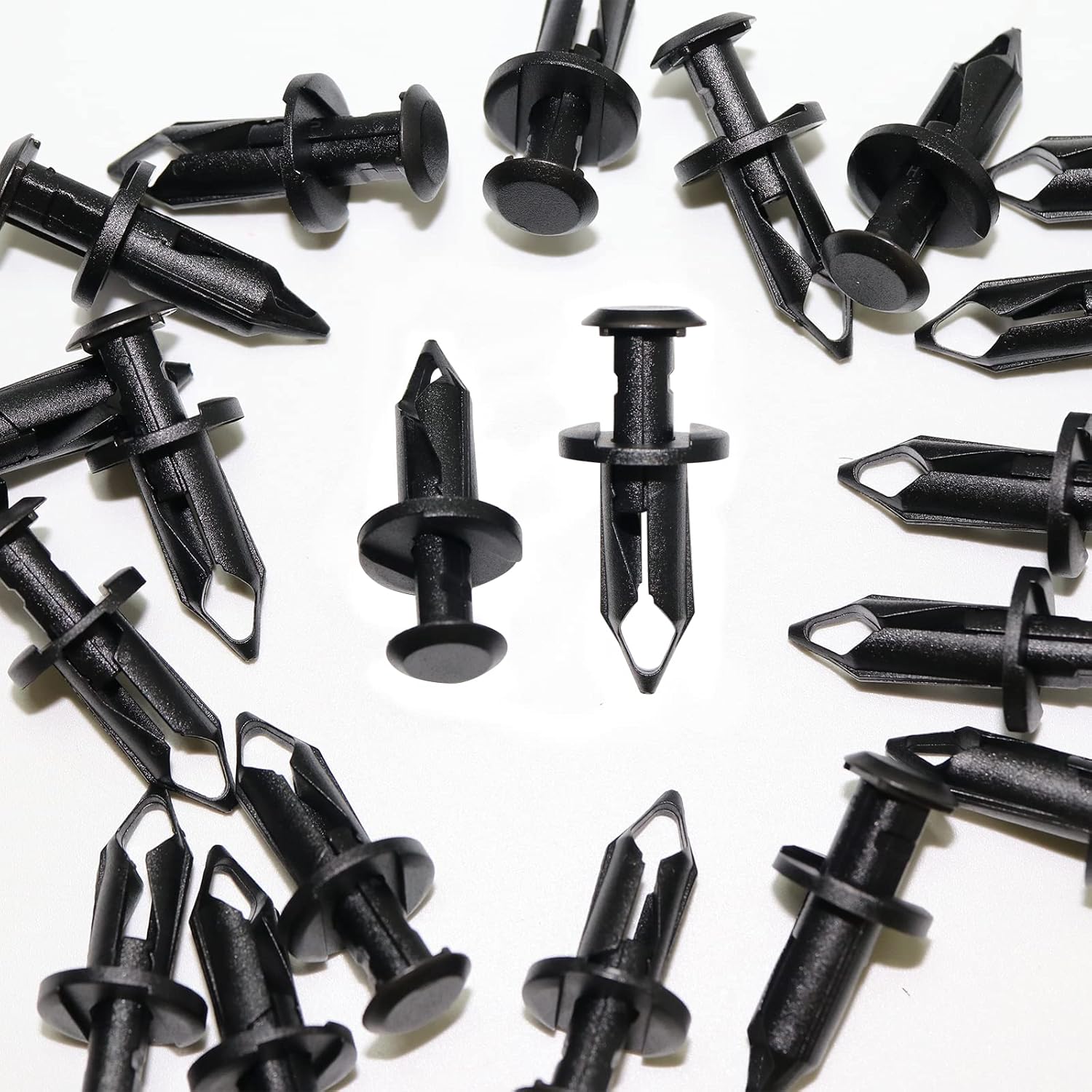 Pack of 100 Replacement for Can Am 293150089 ATV UTV Fit 8mm 5/16 inch Hole Fender Rivet Plastic Clip Push Pin Splash Guard Body Panel Retainer Motorcycle Black Nylon Fastener for Bombardier - Image 7