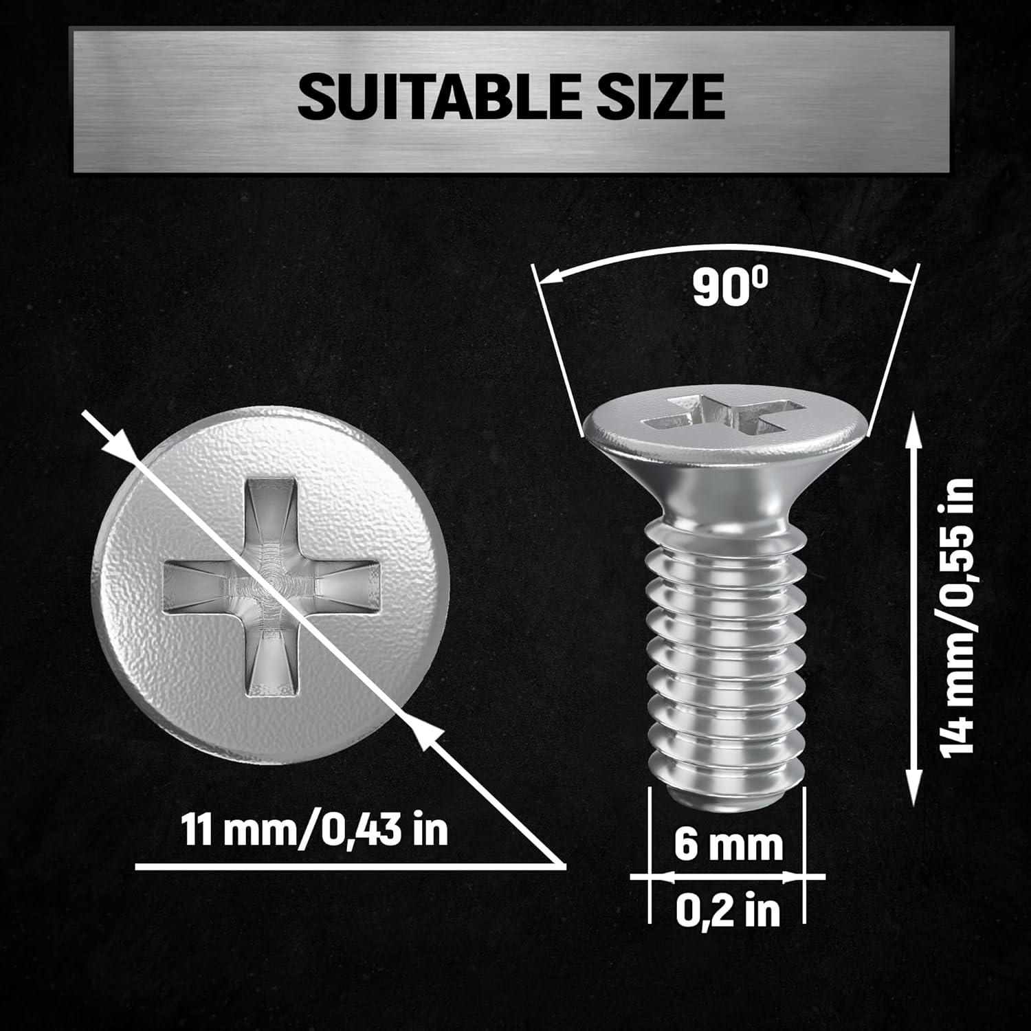 8pcs Screw Rotor Brake Disc Retaining 93600-06014-0H - Set is Best Replacement for Honda, Acura, Hyundai, Kia, Mazda - Front and Rear Stainless Steel Retaining Screws by - Image 3