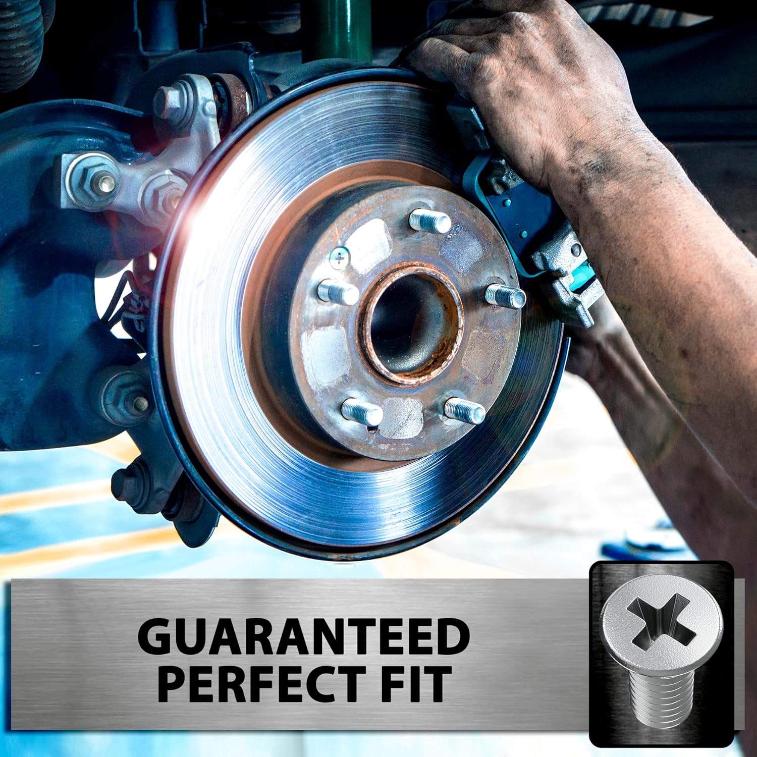 8pcs Screw Rotor Brake Disc Retaining 93600-06014-0H - Set is Best Replacement for Honda, Acura, Hyundai, Kia, Mazda - Front and Rear Stainless Steel Retaining Screws by - Image 5
