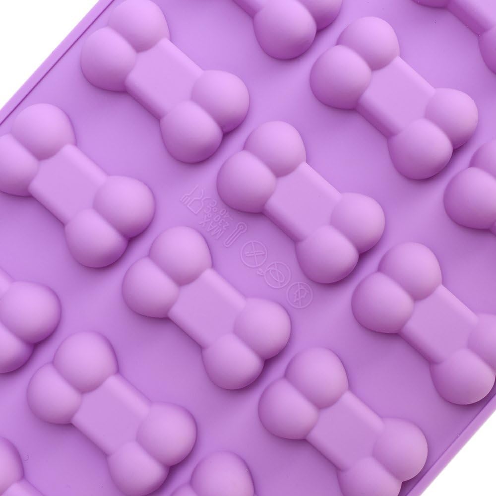 Puppy Dog Paw and Bone Silicone Molds, Non-Stick Food Grade Silicone Molds for Chocolate, Candy, Jelly, Ice Cube, Dog Treats (Puppy Paw Bone Set of 4PCS) - Image 5