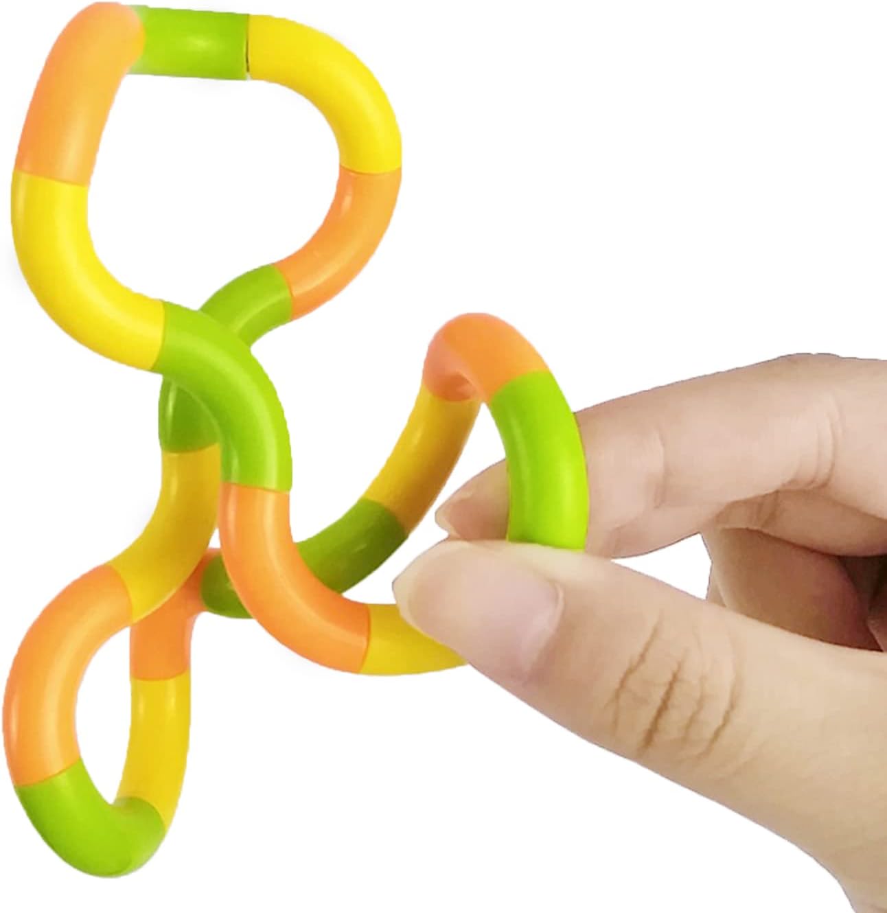 6 Pcs Tangles Fidget Toys Tangles Fidget Tangles Relax Therapy Stress Relief Feeling Winding Toy (A) - Image 3