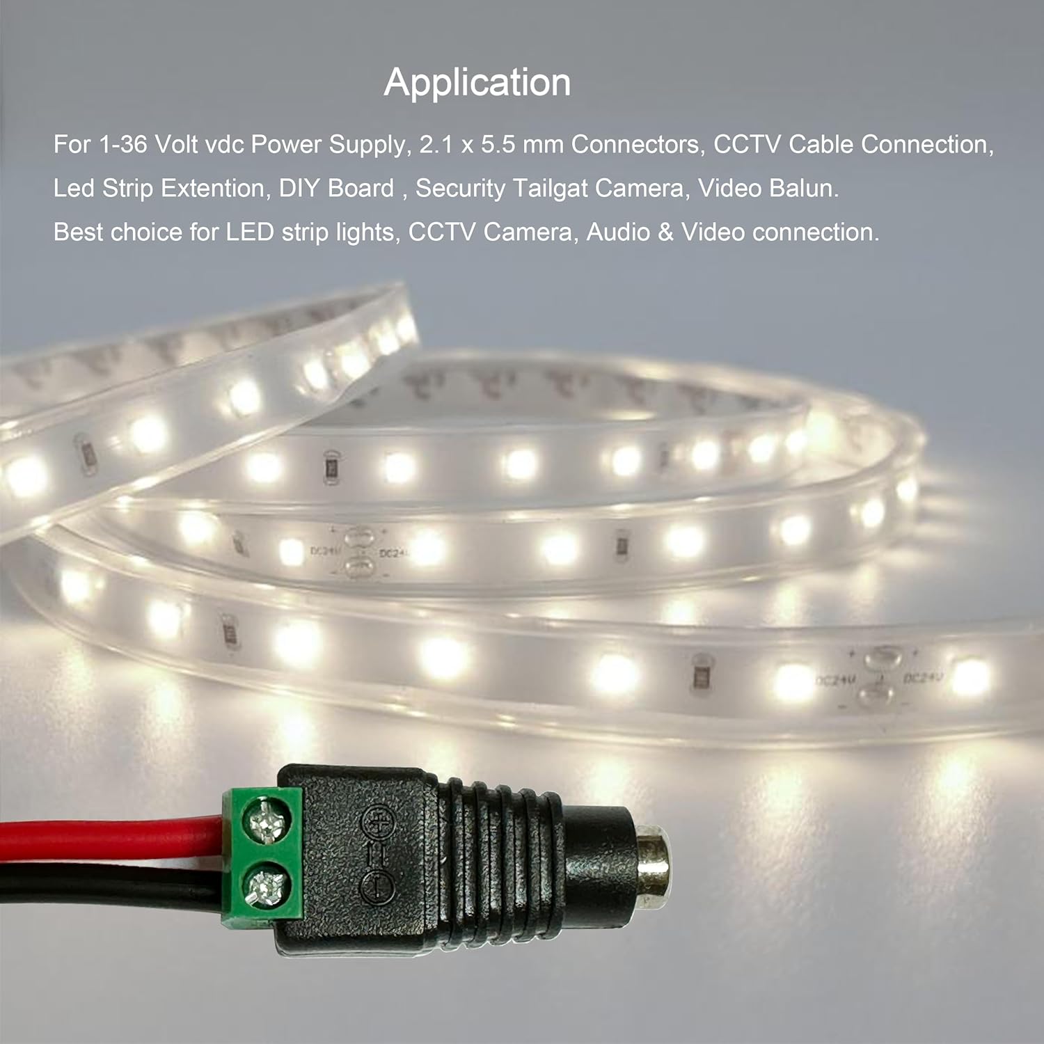 10 Pairs 12V Male+Female 2.1x5.5MM DC Power Jack Plug Adapter Barrel Connector for CCTV Security Camera Led Strip - Image 6