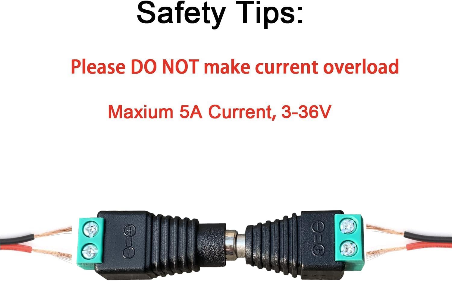 10 Pairs 12V Male+Female 2.1x5.5MM DC Power Jack Plug Adapter Barrel Connector for CCTV Security Camera Led Strip - Image 7