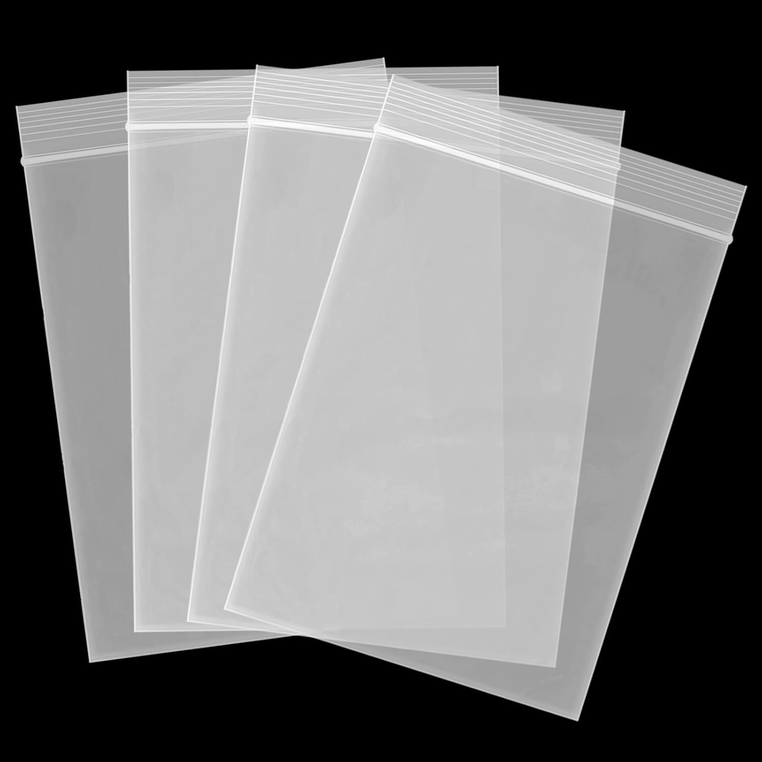 600 Pack 2'' x 3'' Clear Resealable Zip Plastic Bags, 2 Mil Thick Transparent Poly Bags with Seal Zipper, Self Locking Plastic Bags for Coins, Screws, Small Items, Jewelry Supplies, Snacks, Clothing - Image 1