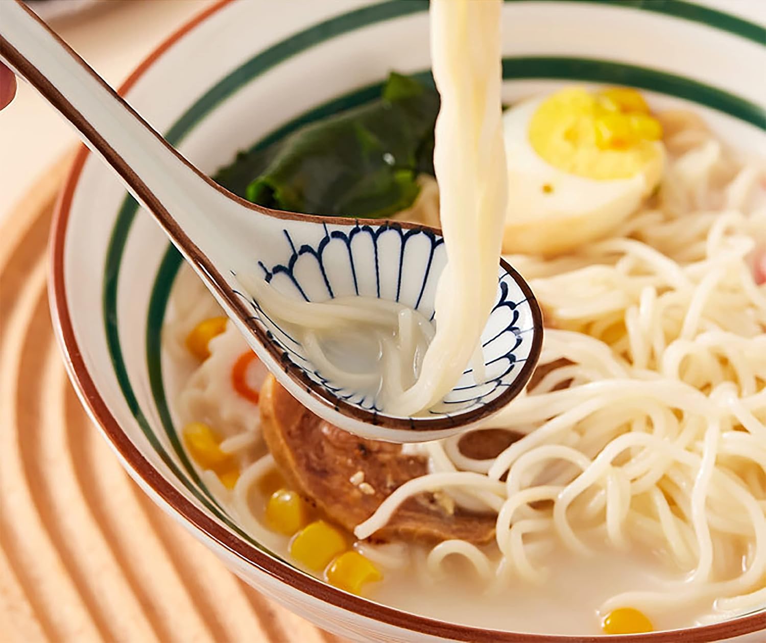 Ceramic Soup Spoons Sets of 4,Asian Soup Spoons,Long Ramen spoons,Japanese soup spoons for Pho,Wonton,Noodles,Chinese Ceramic Rice Spoons,4Pcs - Image 7