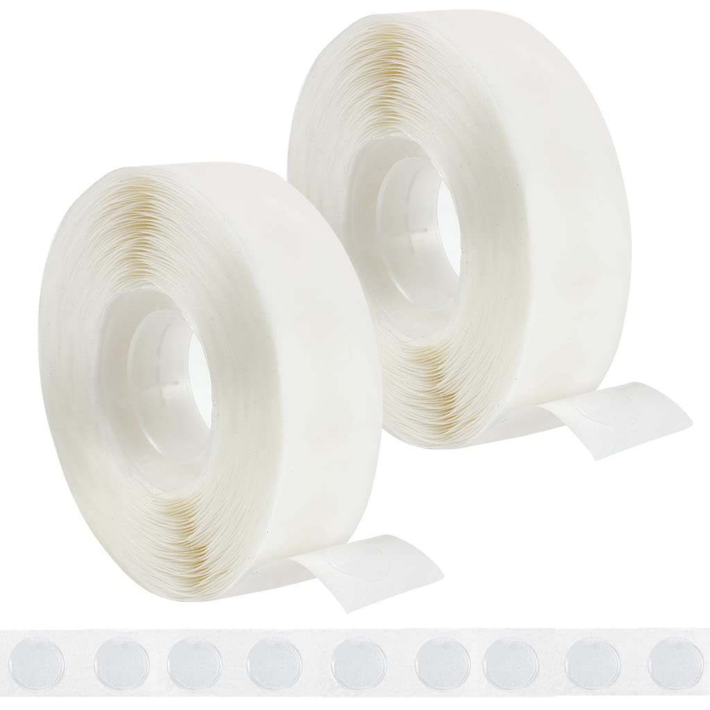 1000 Pcs Glue Point Clear Balloon Glue Dots, Double Sided, Transparent, 1cm/0.4inch in Diameter, for Craft Scrapbook Birthday Wedding Decoration - Image 1