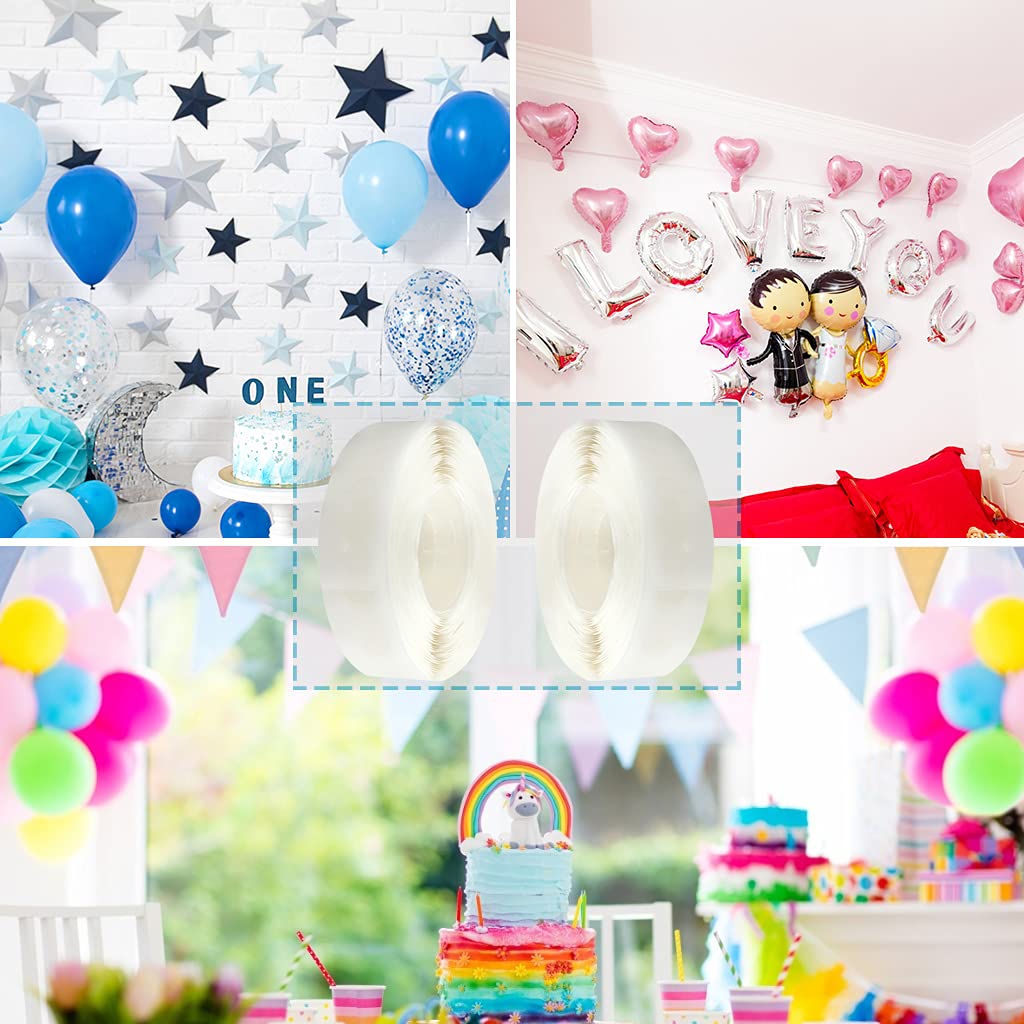 1000 Pcs Glue Point Clear Balloon Glue Dots, Double Sided, Transparent, 1cm/0.4inch in Diameter, for Craft Scrapbook Birthday Wedding Decoration - Image 5