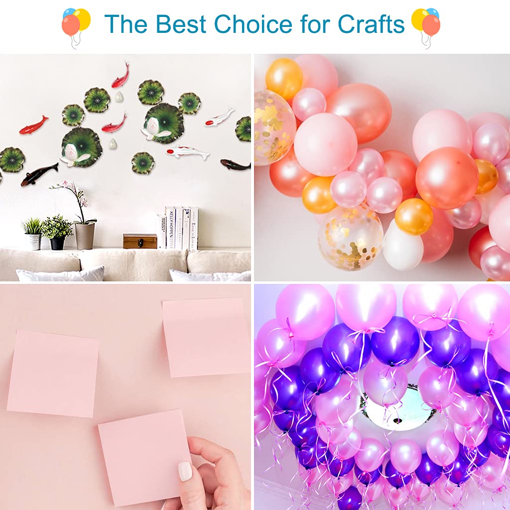 1000 Pcs Glue Point Clear Balloon Glue Dots, Double Sided, Transparent, 1cm/0.4inch in Diameter, for Craft Scrapbook Birthday Wedding Decoration - Image 6