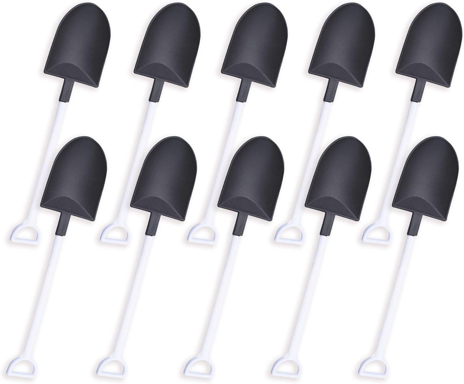 oxe Novelty Mini Shovel Shape Spoons Cute Disposable Plastic Dessert Spoons,Set of 50 (model 2) - Image 1
