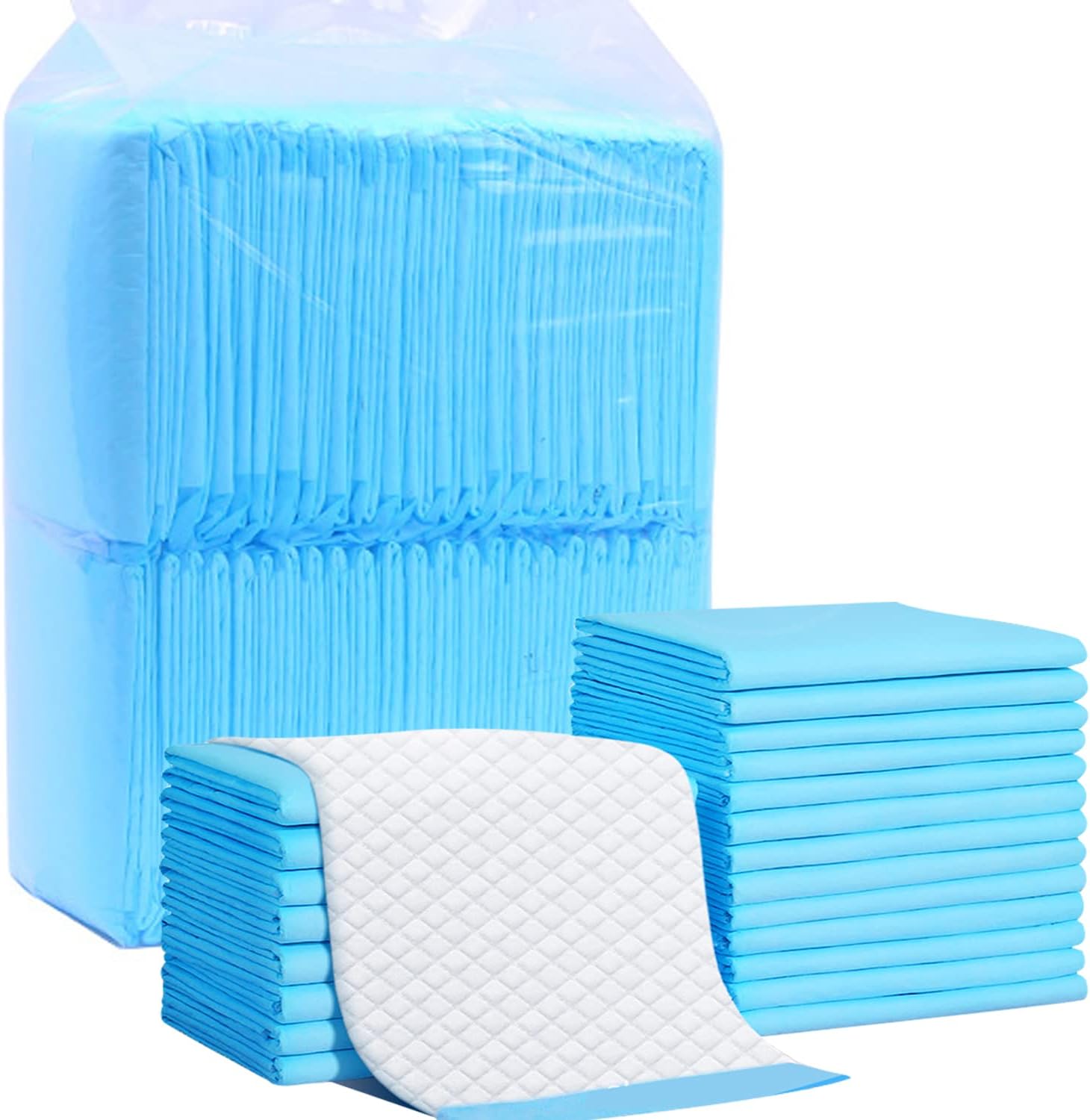 100 Pack Disposable Changing Pads, Portable Diaper Change Pad for Baby, Super Absorbent Leak-Proof Incontinence Bed Table Pee Mat for Travel and Home - Image 1